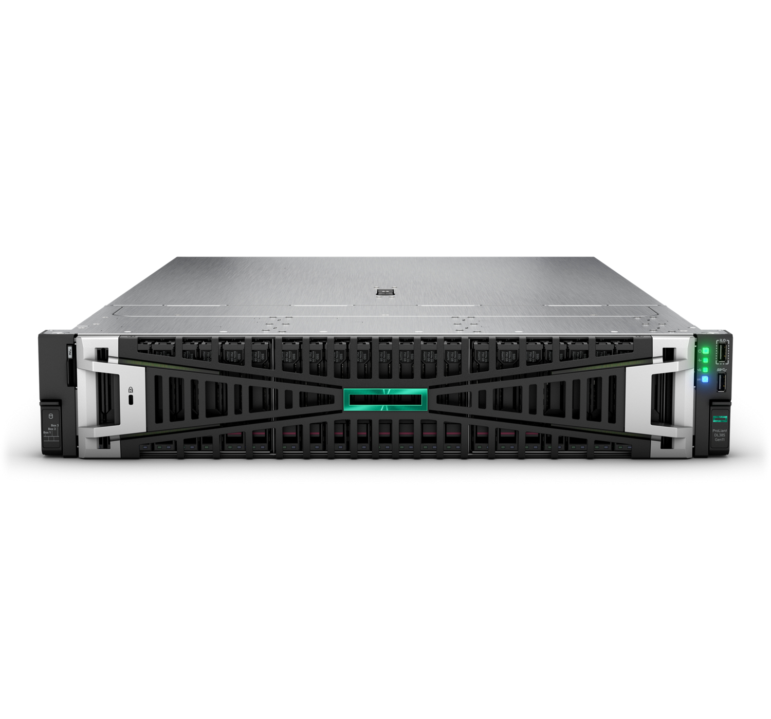 P54198-B21 - HPE ProLiant DL385 Gen11 - Server - Rack-Montage - 2U - de doble procesador - ninguno CPU - RAM 0 GB - SATA/SAS/NVMe - Hot-Swap 6.4 cm (2.5")