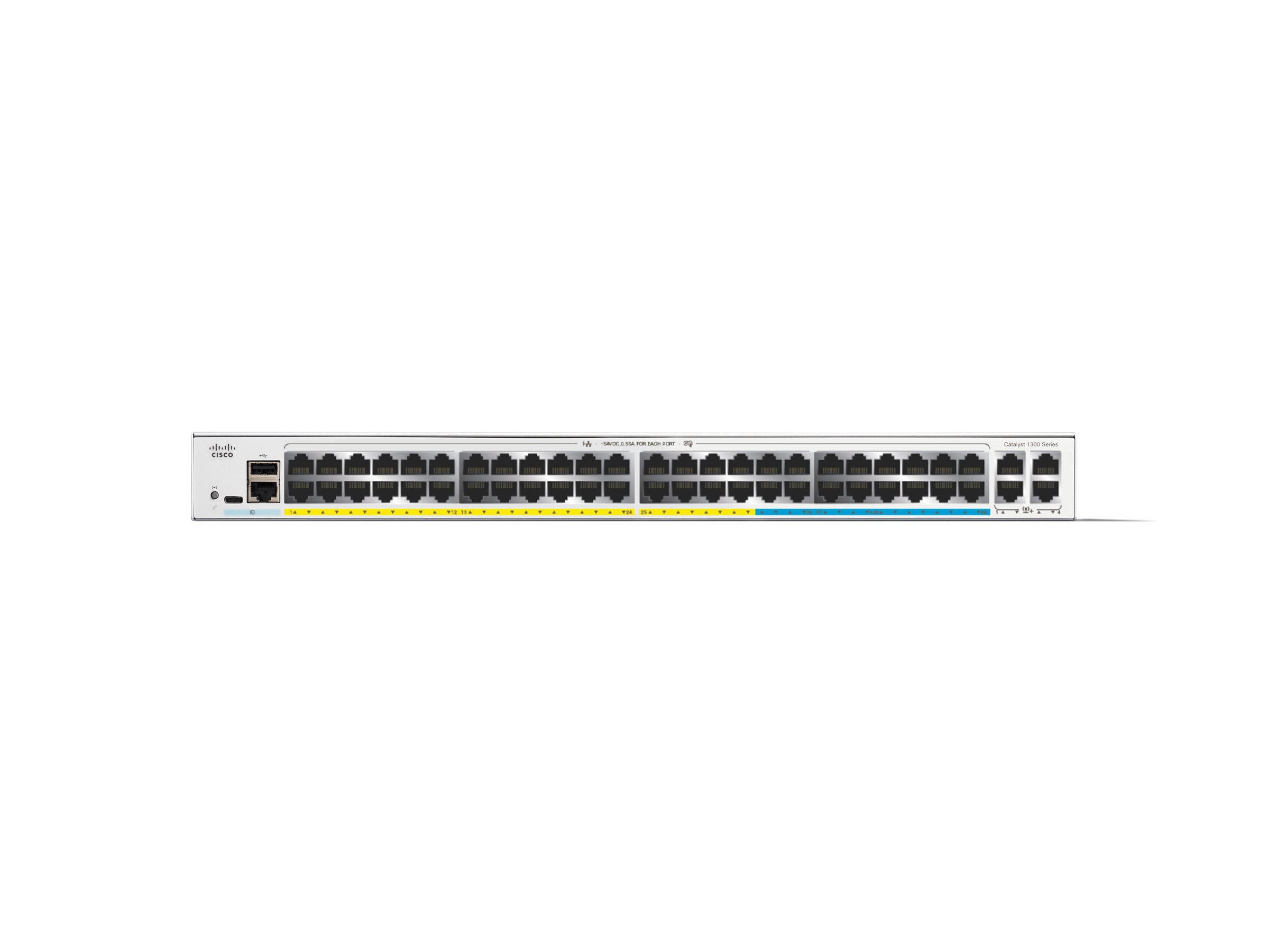 C1300-48MGP-4X - Conmutador Cisco Catalyst 1300 - 48 puertos - Gestionado L3 - PoE+