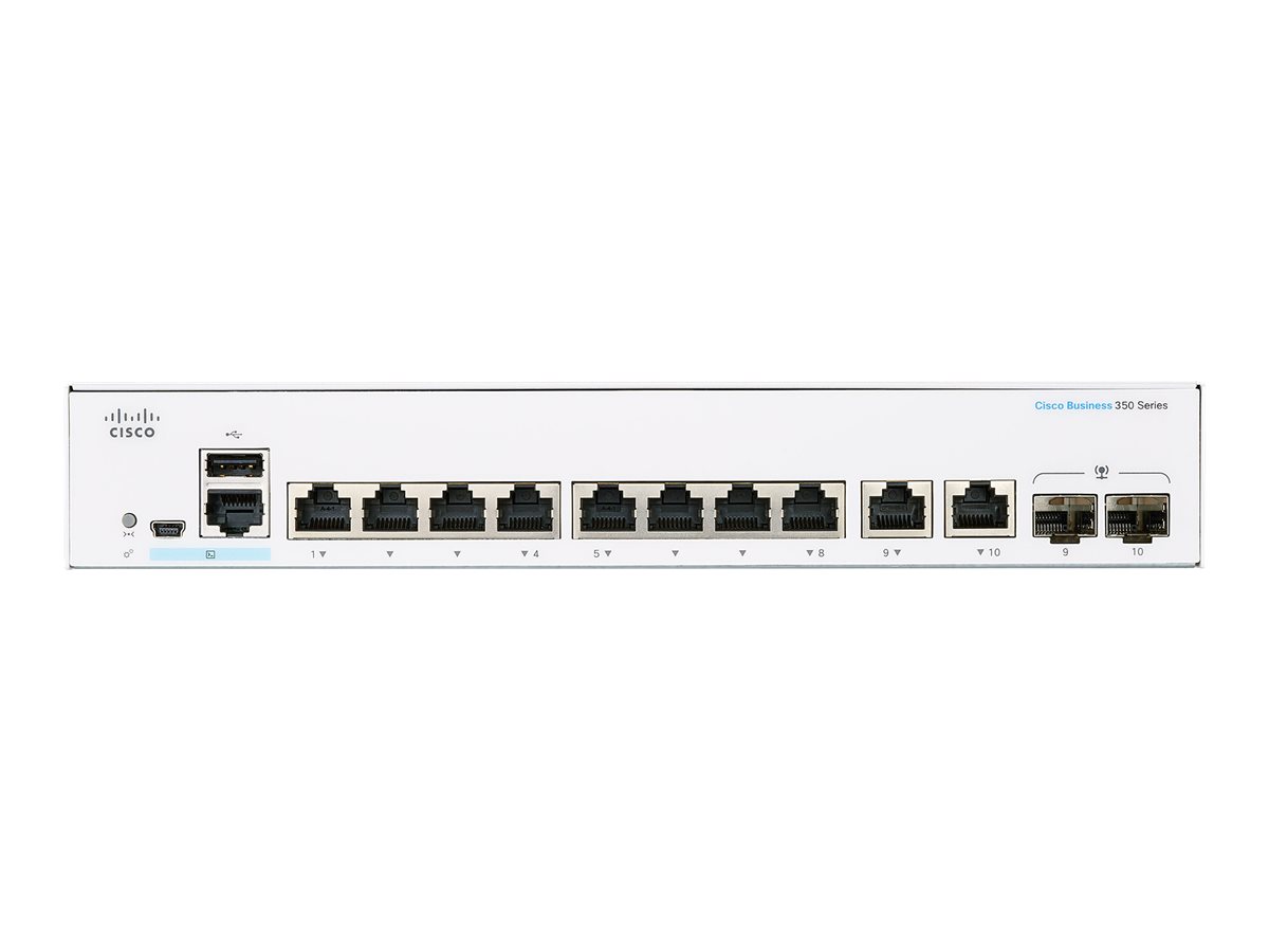 CBS350-8FP-E-2G-EU - Commutateur Cisco Business 350 - 10 ports - Géré L3 - PoE+