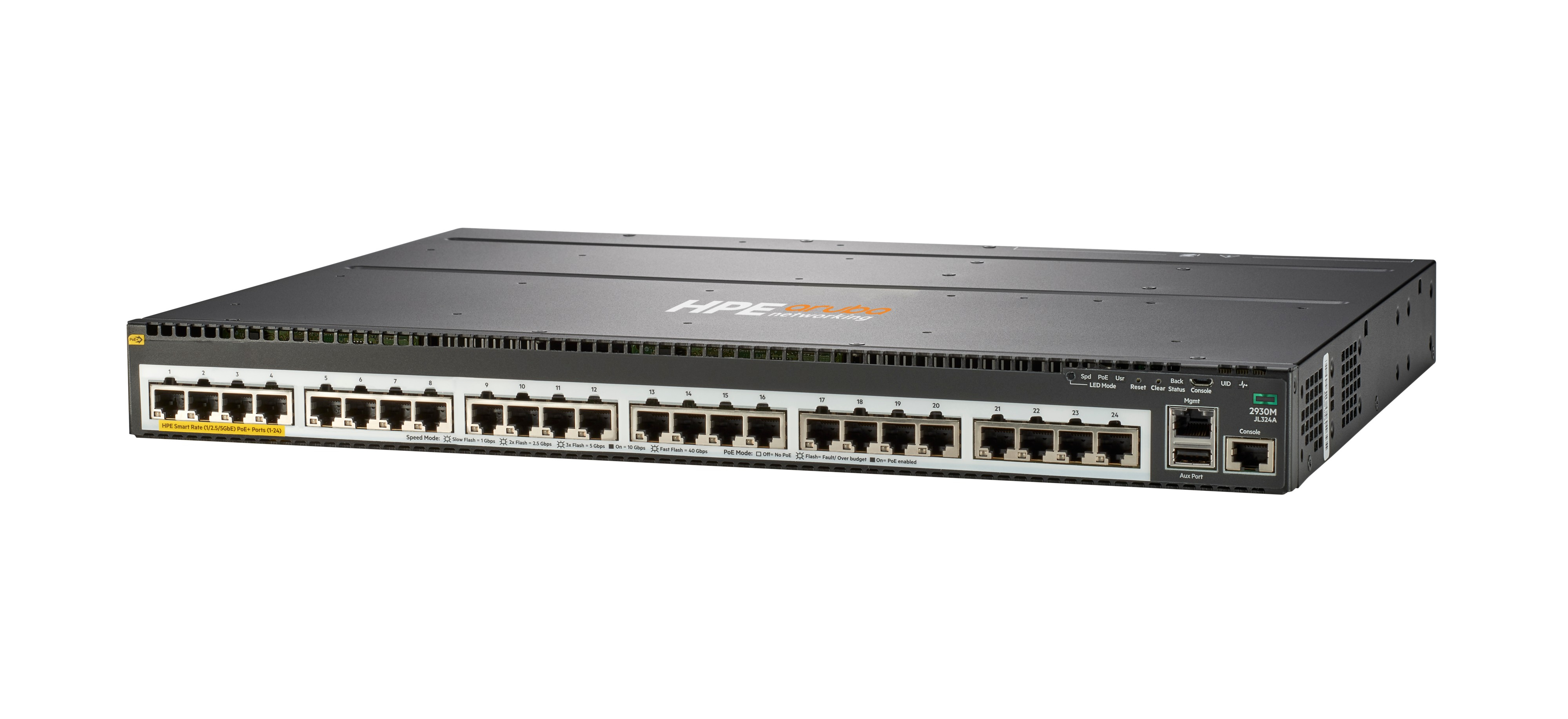 JL324A - Switch HPE Aruba 2930M - 24 puertos - Gestionado de capa 3 - PoE+