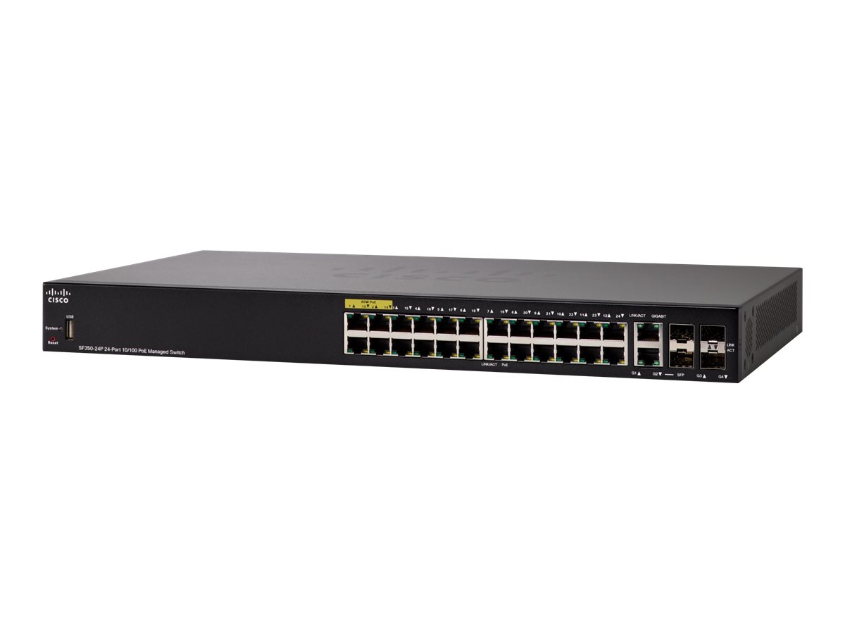 SF350-24P-K9-EU - Commutateur Cisco Business 350 - 24 ports - Géré L3 - PoE+