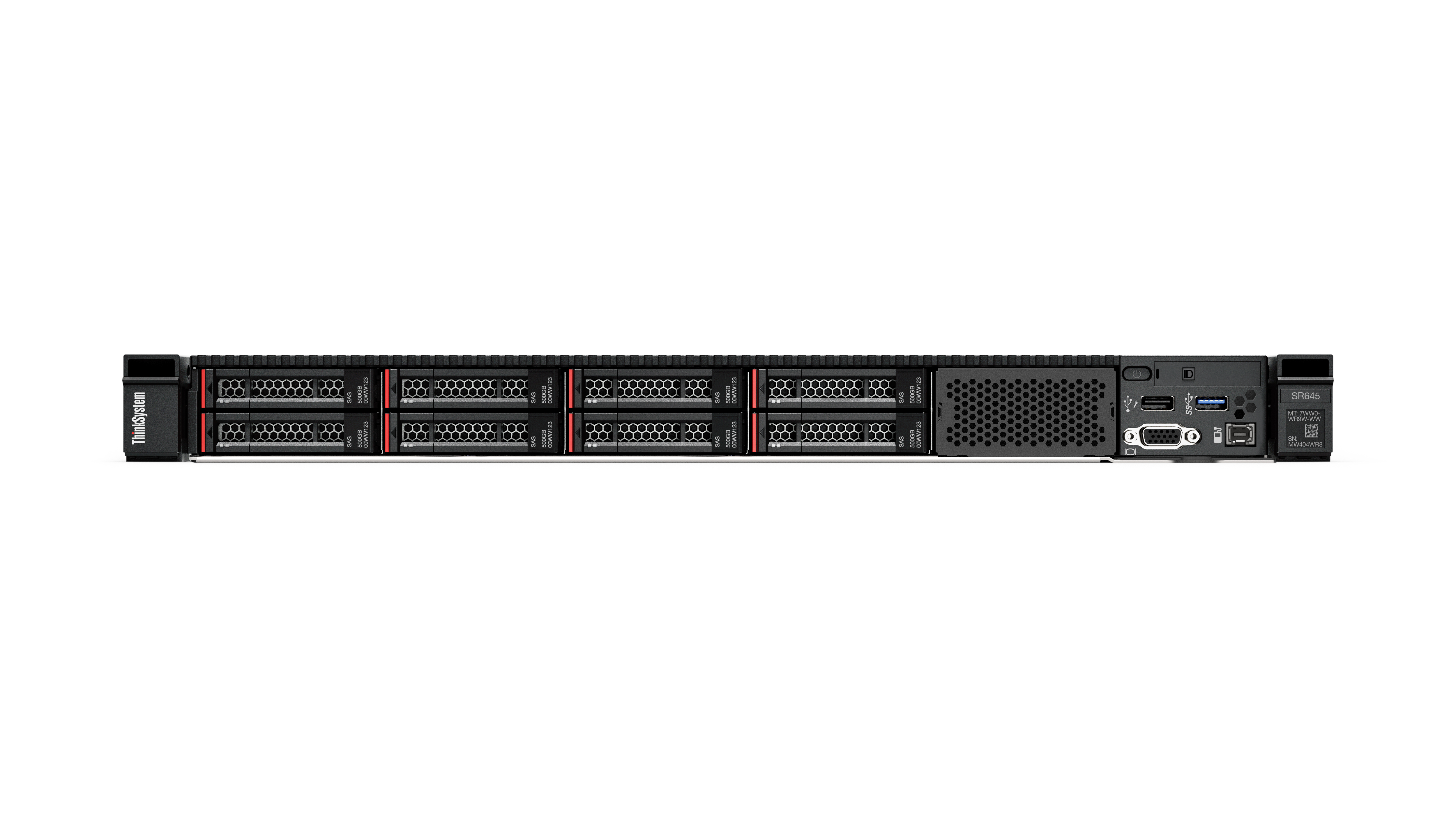 7D2XA06NEA - Lenovo ThinkSystem SR645 7D2X - Server - Rack-Montage - 1U - de doble procesador - 1 x EPYC 7413 / 2.65 GHz - RAM 64 GB - SAS - Hot-Swap 6.4 cm (2.5")