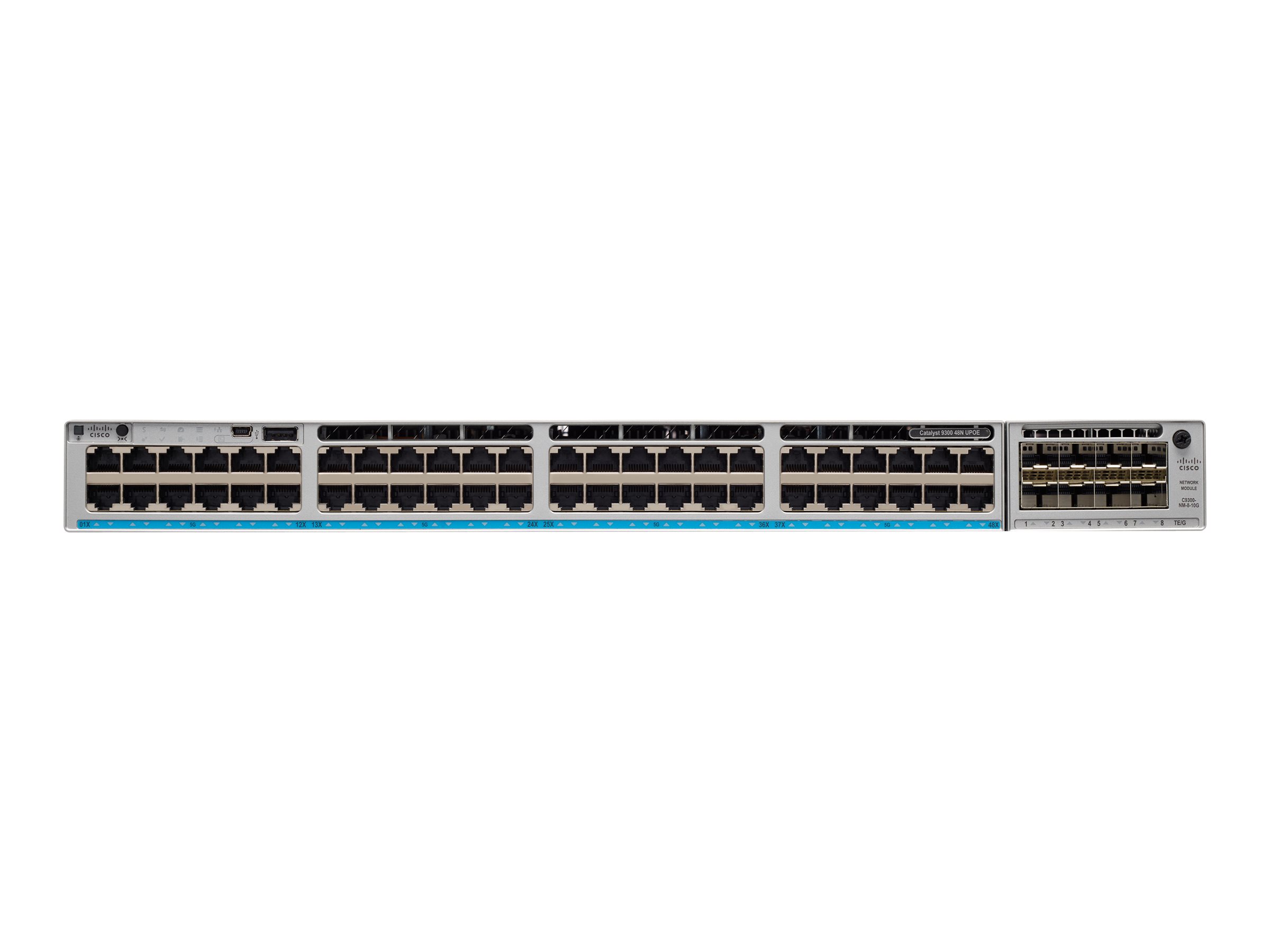 C9300-48H-E - Cisco Catalyst 9300 Switch - L3, managed, 48x 10/100/1000 (UPOE+)