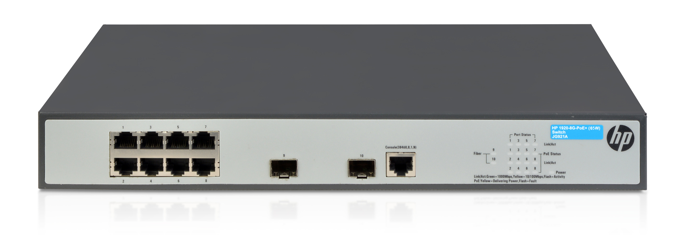 JG921A - HPE 1920-8G-PoE+ - Switch - L3 - managed - 8 x 10/100/1000 (PoE+)