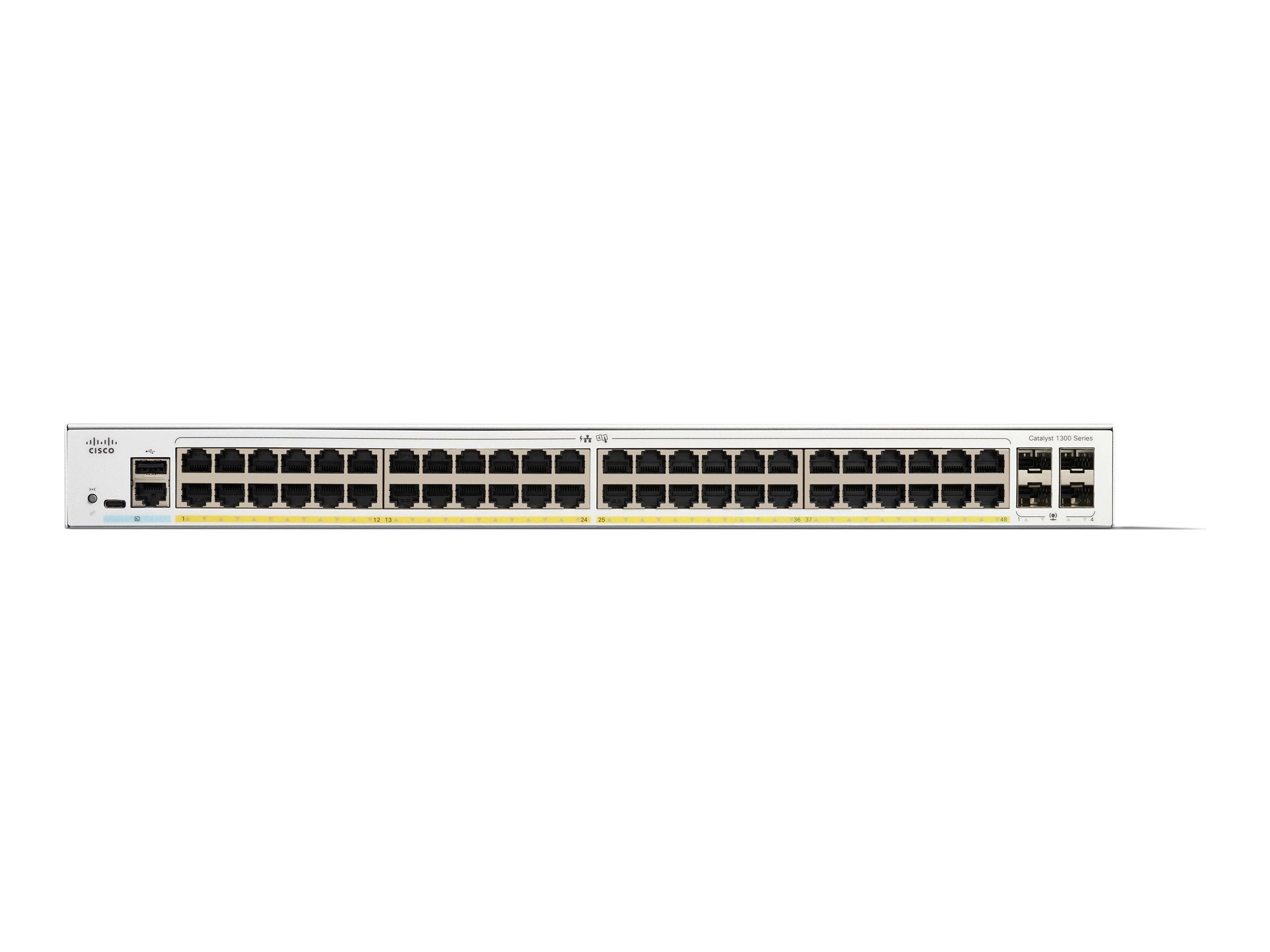 C1300-48FP-4G - Conmutador Cisco Catalyst 1300 - 48 puertos - Gestionado L3 - PoE+