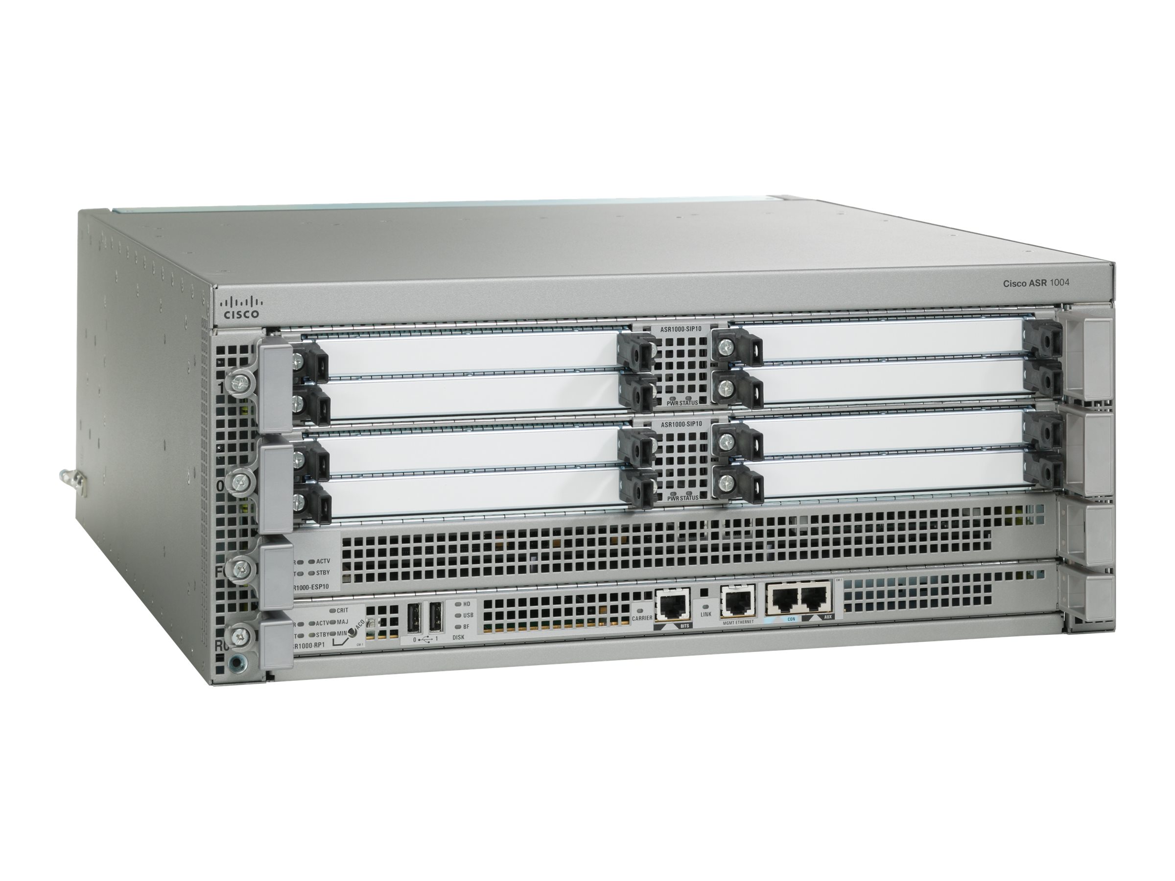 ASR1004-20G/K9 - Cisco ASR 1004 Base Bundle Router, Front-to-Back Airflow