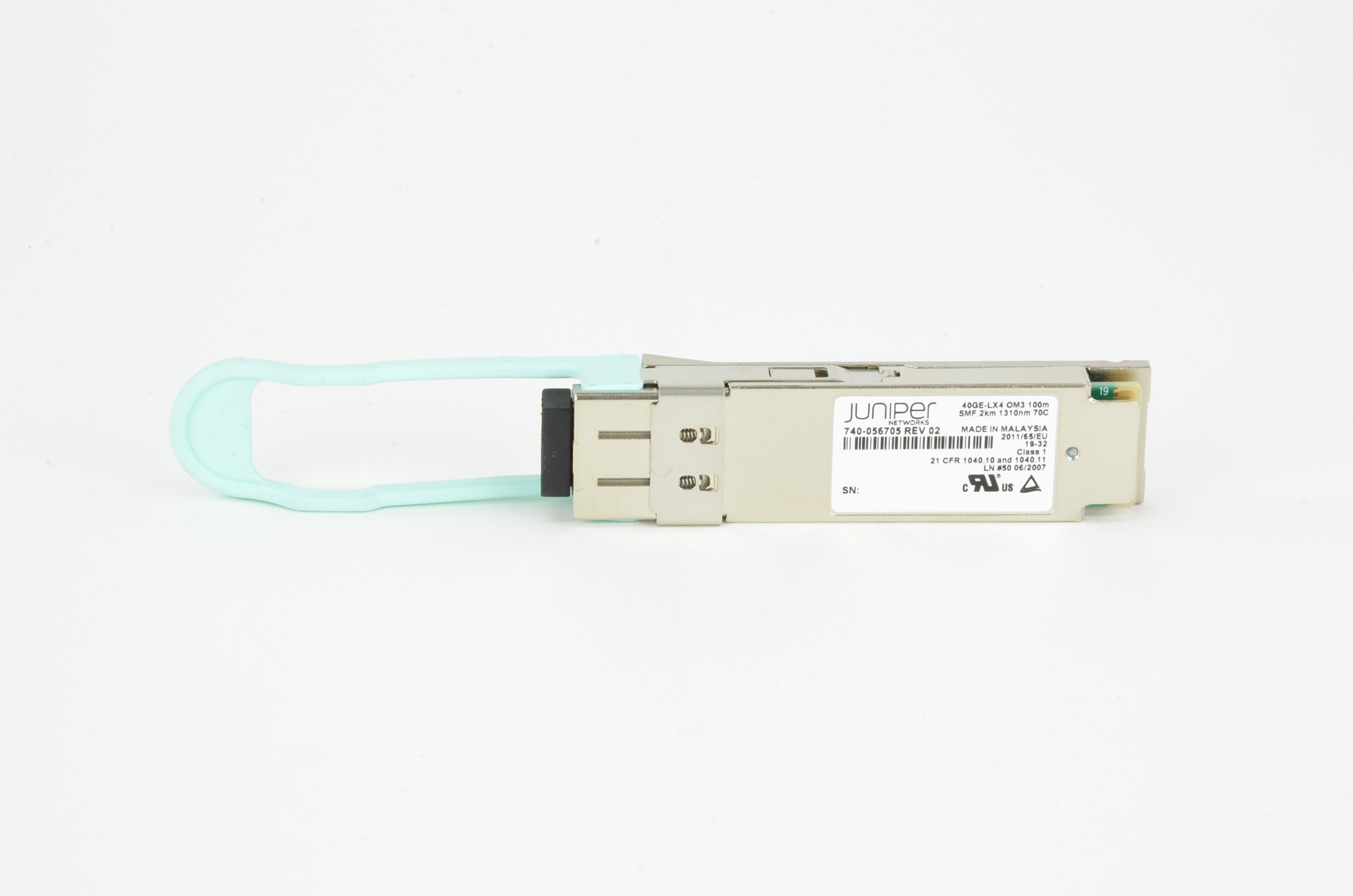 Émetteur-récepteur Juniper JNP-QSFP-40G-LX4 - QSFP+ (40G) - 40 Gbit/s - jusqu'à 500 m