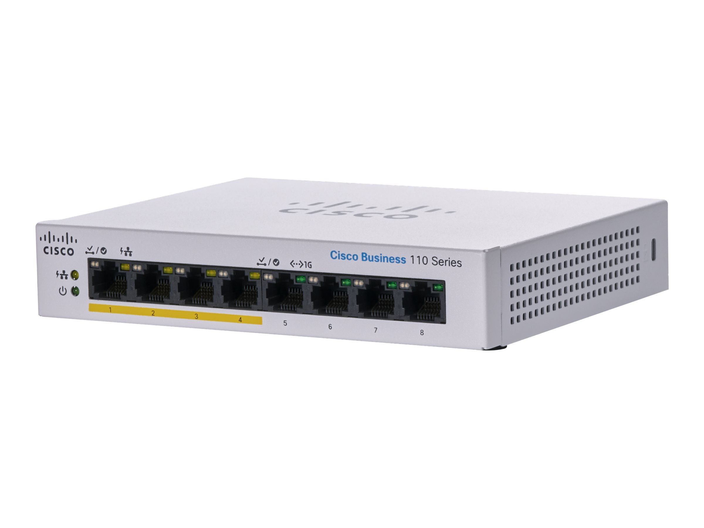 CBS110-8PP-D-EU - Cisco Business 110 Series Switch, unmanaged, 4x 10/100/1000 (PoE)