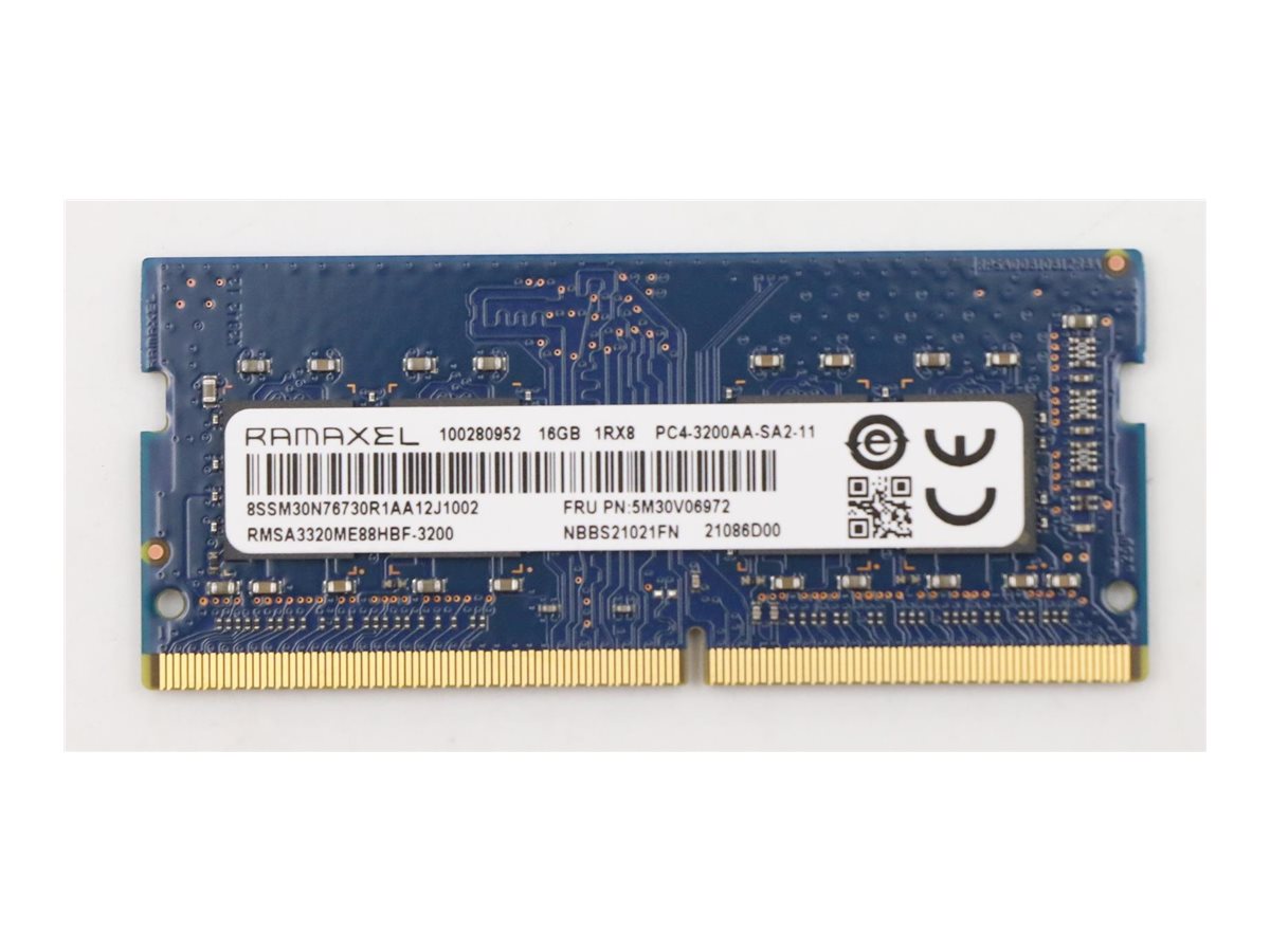 5M30V06972 - Lenovo Ramaxel - DDR4 - Modul - 16 GB - SO DIMM 260-PIN