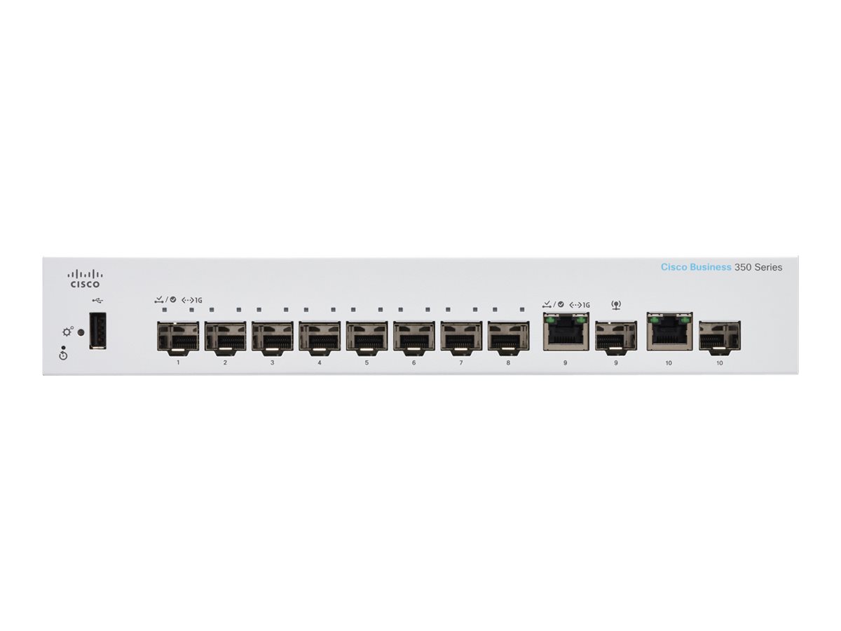 CBS350-8S-E-2G-EU - Commutateur Cisco Business 350 - 8 ports - Géré L3