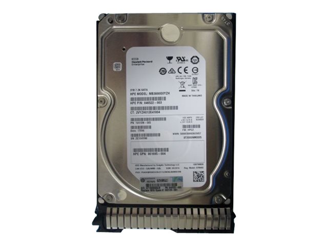 862129-001 - HPE Midline - Disque dur - 3 TB - Hot-Swap - 3.5" LFF (8.9 cm LFF)