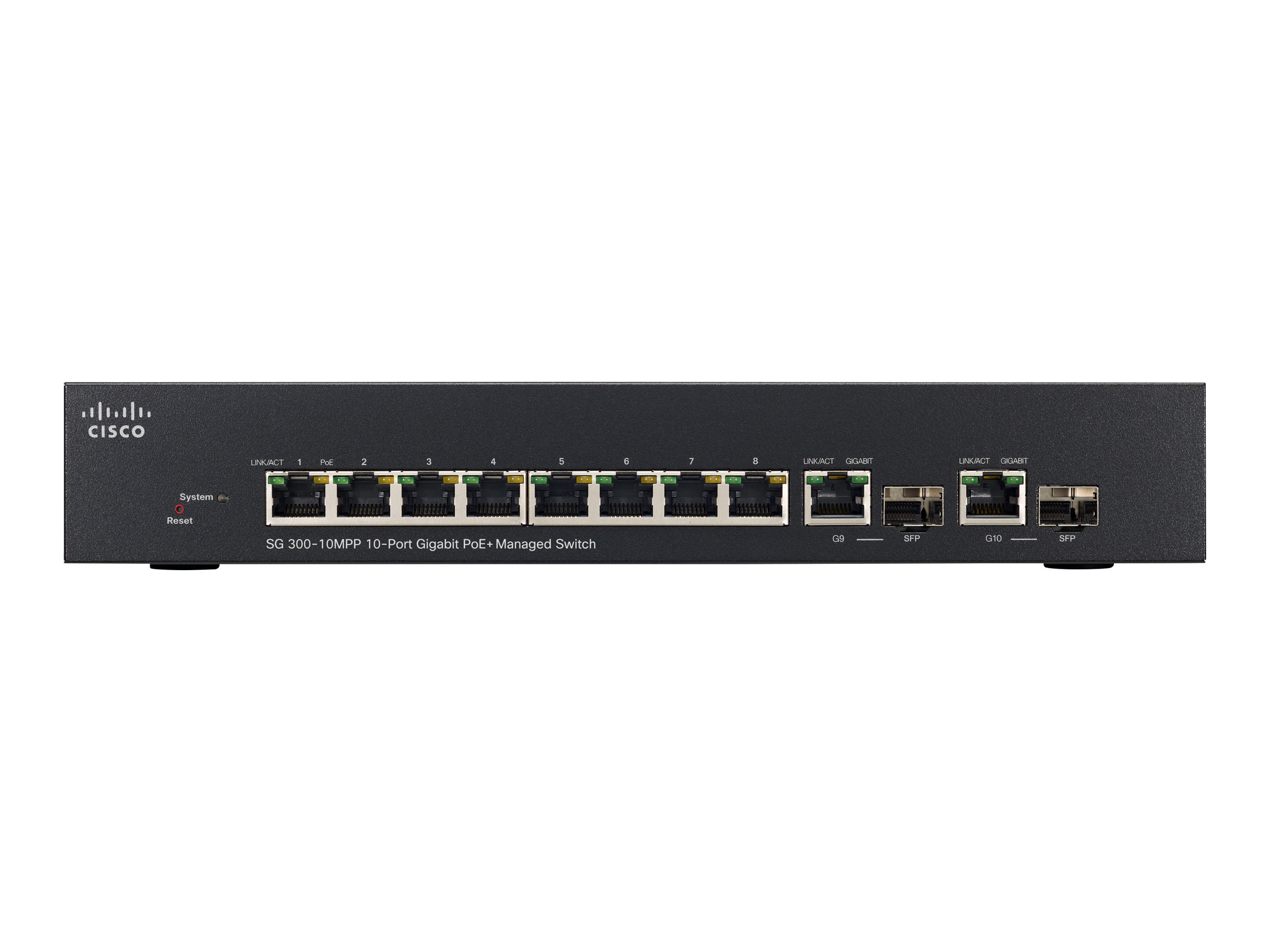 SG300-10MPP-K9-EU - Switch Cisco Business 300 - 10 porte - Gestito L3 - PoE+