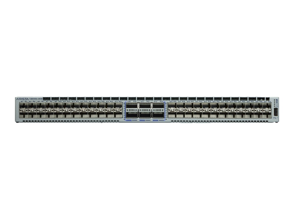 DCS-7280SR2A-48YC6 - Arista 7280R Series 7280SR2A-48YC6 - Switch - L3 - managed - 48 x 1/10/25 Gigabit SFP + 6 x 100 Gigabit QSFP (Uplink)
