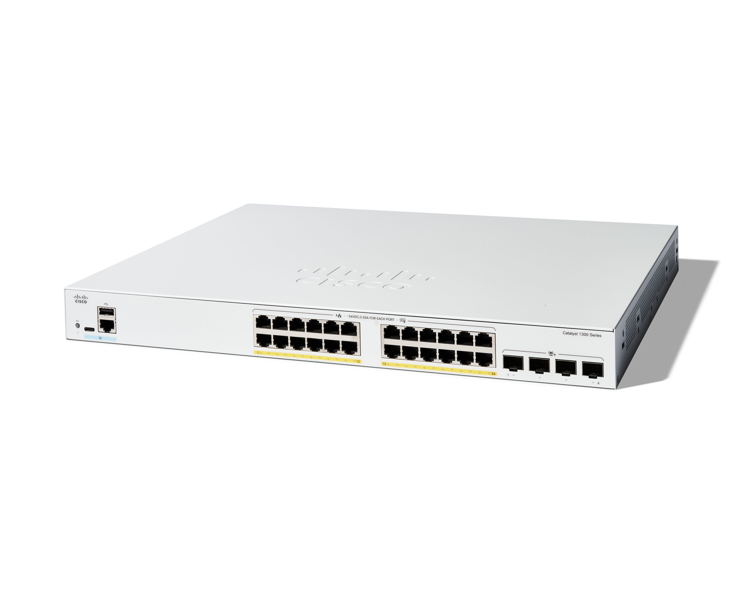 C1300-24FP-4X - Cisco Catalyst Switch, L3 Managed, 24x 10/100/1000 (PoE+)
