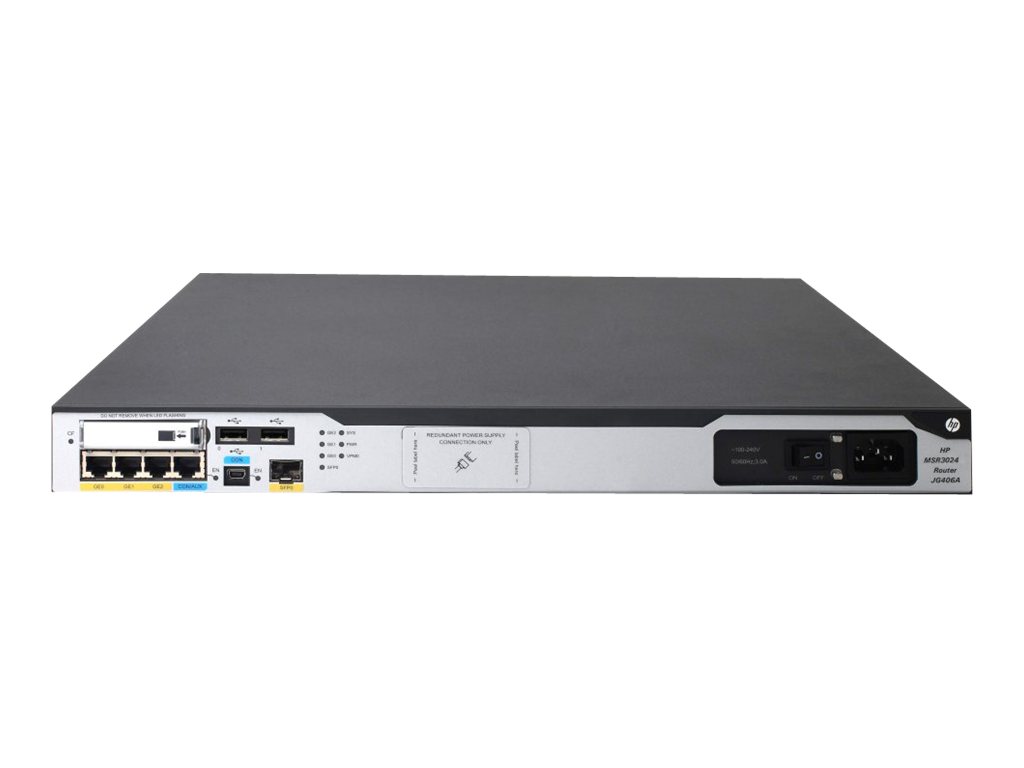 JG406A - HPE MSR3024 Router, 1GbE, Rack Mountable