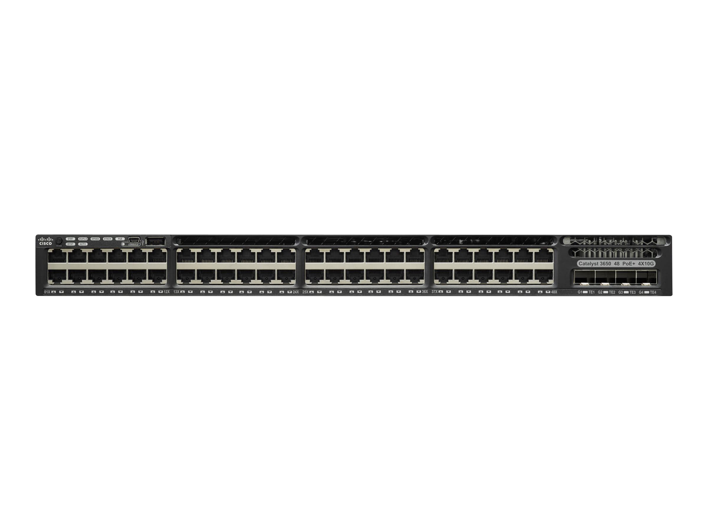 WS-C3650-48PS-L - Conmutador Cisco Catalyst 3650 - 48 puertos - Gestionado de capa 2 - PoE+