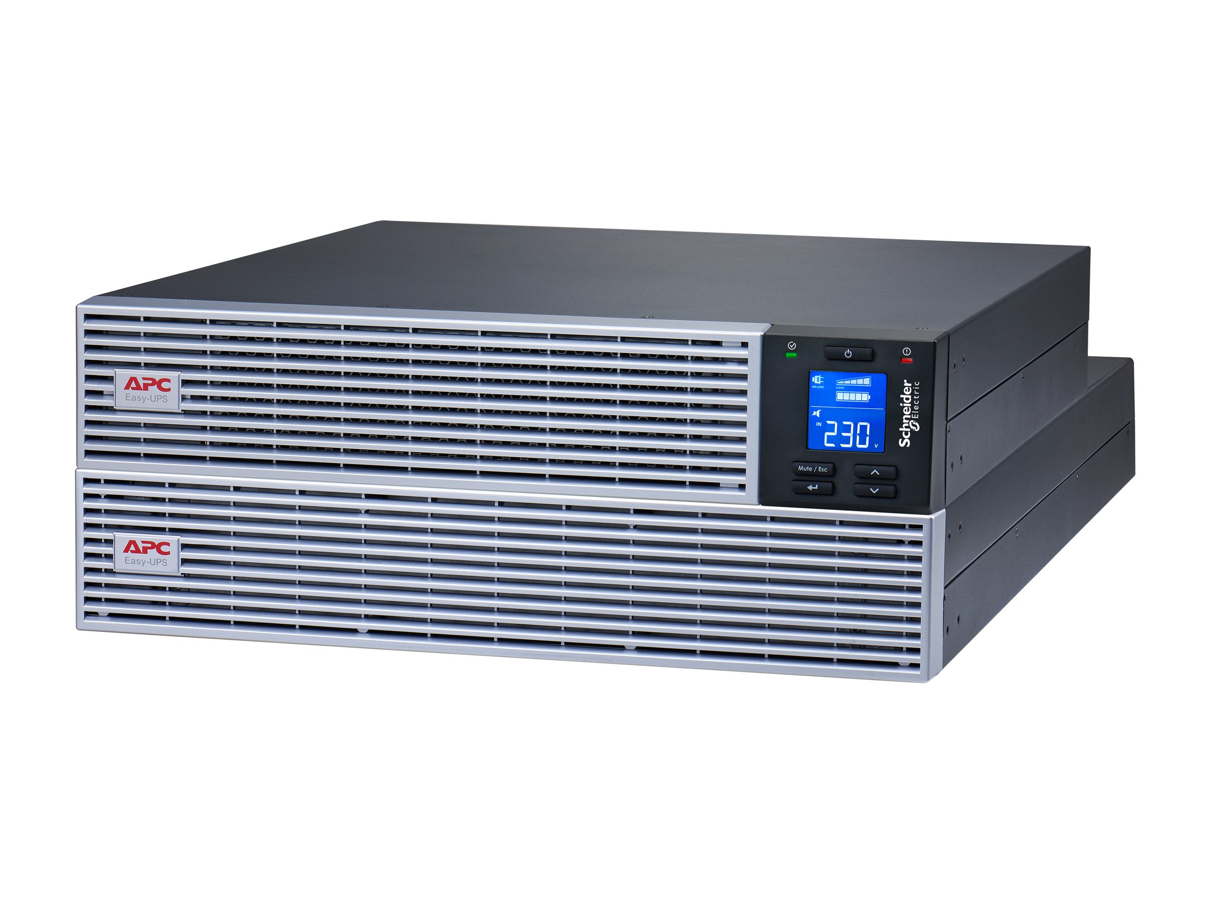 SRVL2KRILRK - APC Easy UPS On-Line - UPS (rack-mountable) - 230 V AC - 1800 watts - 2000 VA - lithium-ion - RS-232, USB - output sockets: 6 - 4U - 48.3 cm (19")