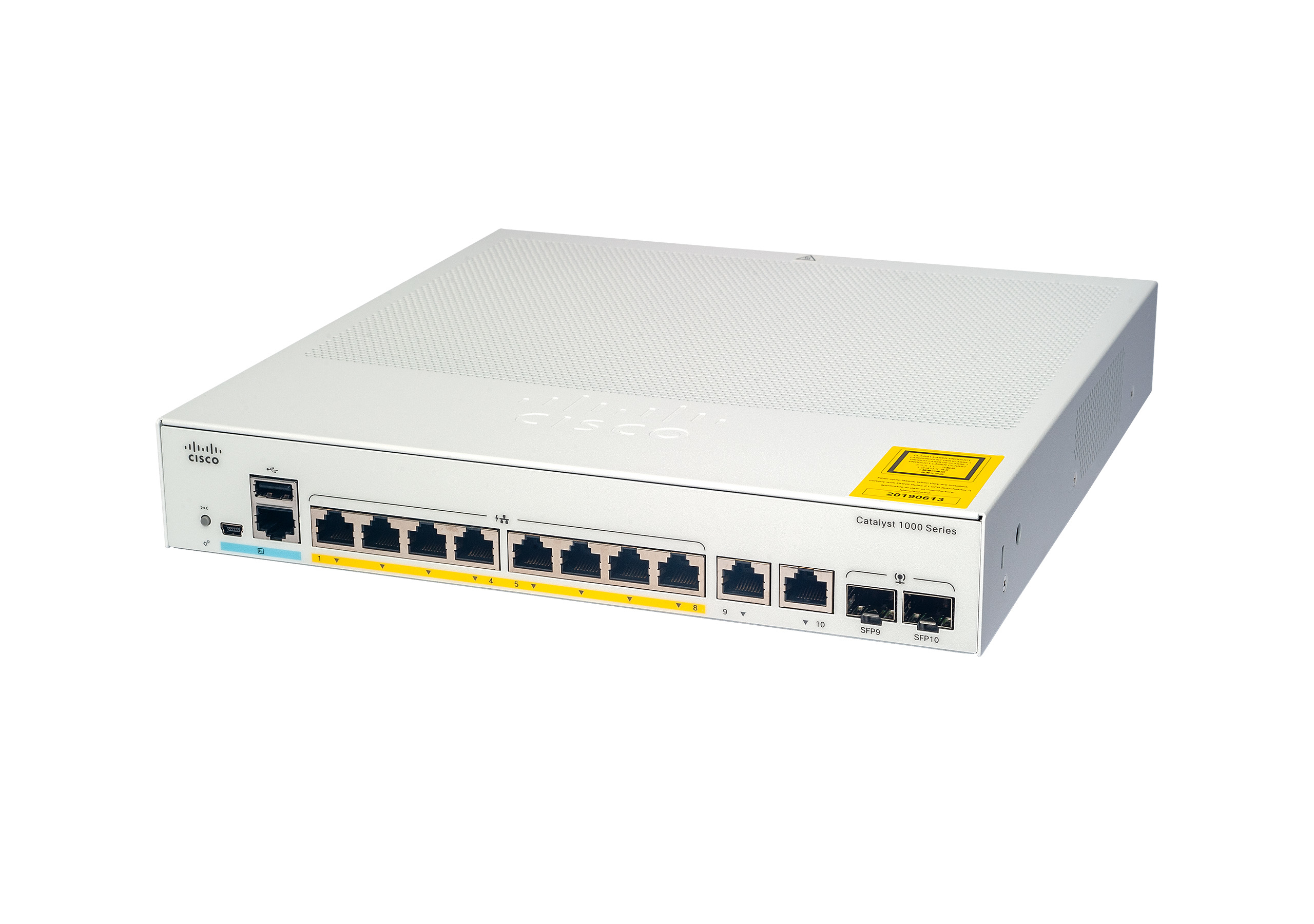 C1000-8P-E-2G-L - Cisco Catalyst 1000 Switch, managed, 4x 10/100/1000 (PoE+)