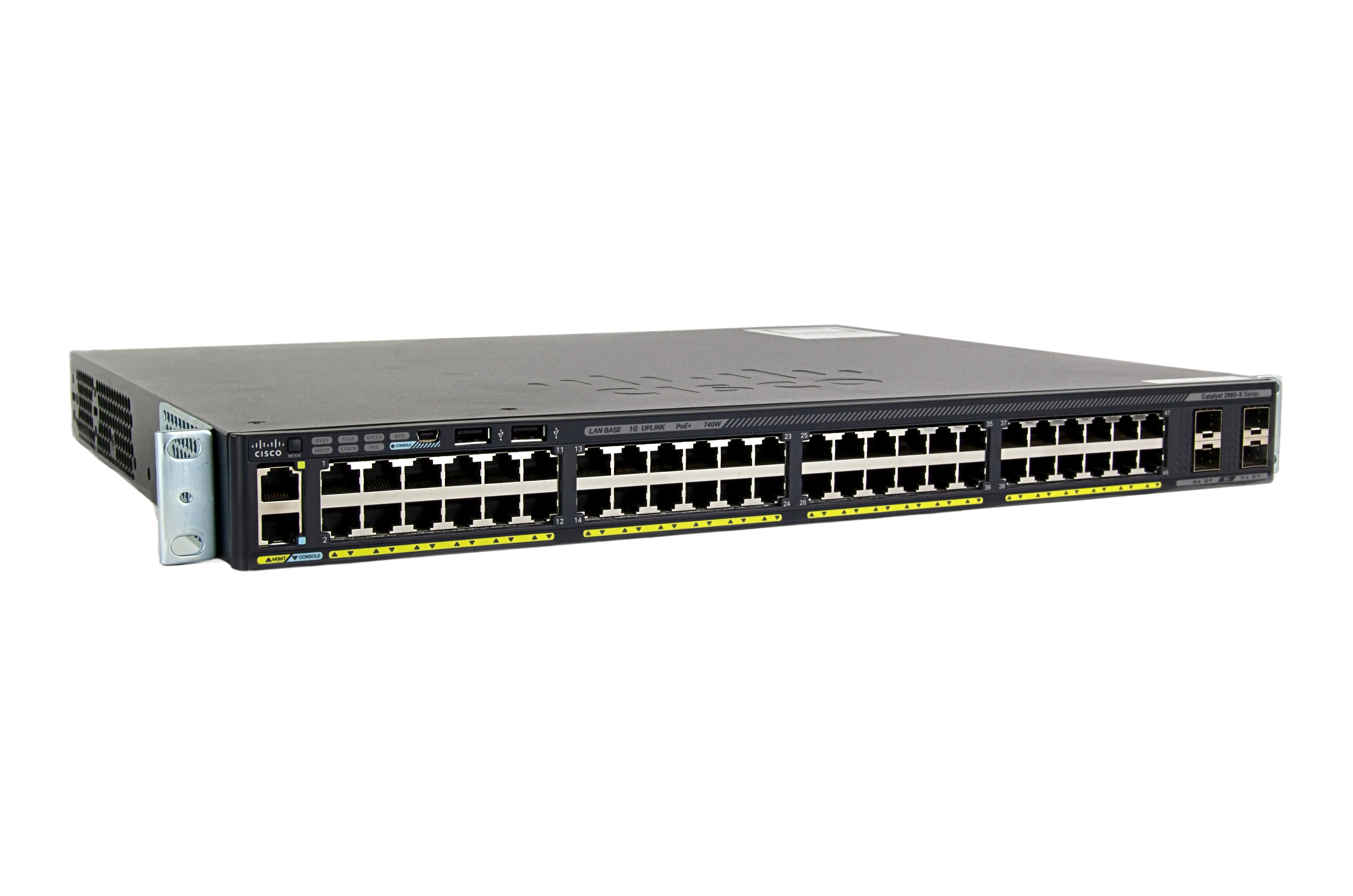 WS-C2960X-48FPS-L - Cisco Catalyst 48-Port PoE+ Switch, 10/100/1000