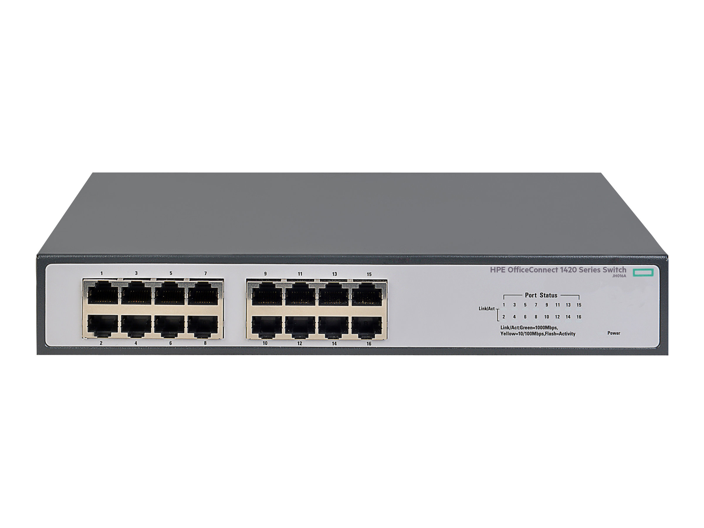 JH016A - HPE 1420-16G - Switch - unmanaged - 16 x 10/100/1000
