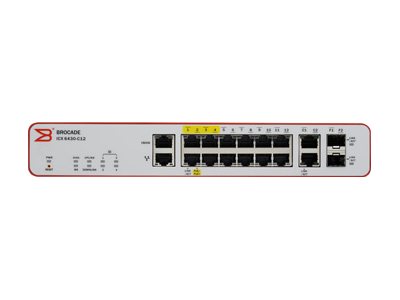 ICX6430-C12 - Brocade Ruckus ICX 6430-C12 - Switch - managed - 14 x 10/100/1000 - Desktop - PoE+ (68 W)