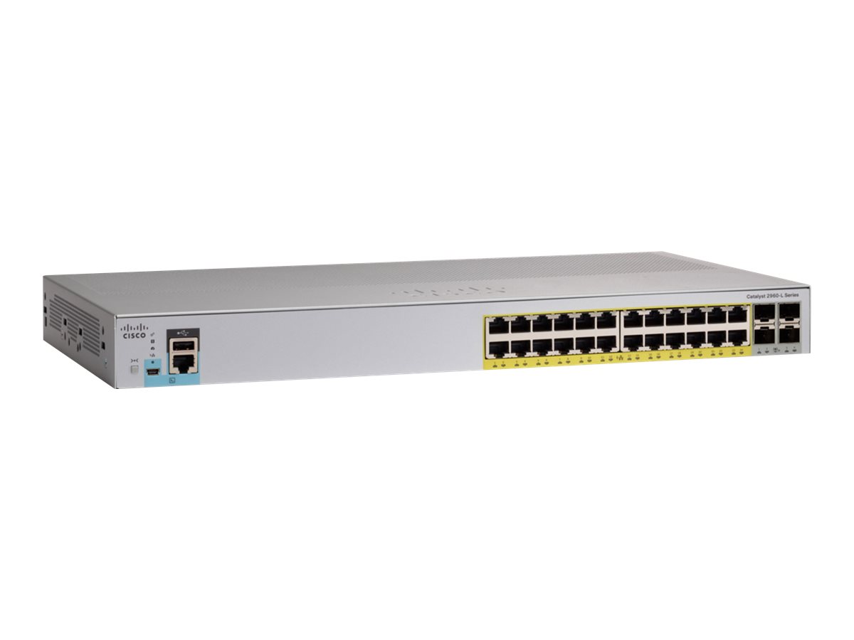 WS-C2960L-24TQ-LL - Conmutador Cisco Catalyst 2960L - 24 puertos - Gestionado de capa 2