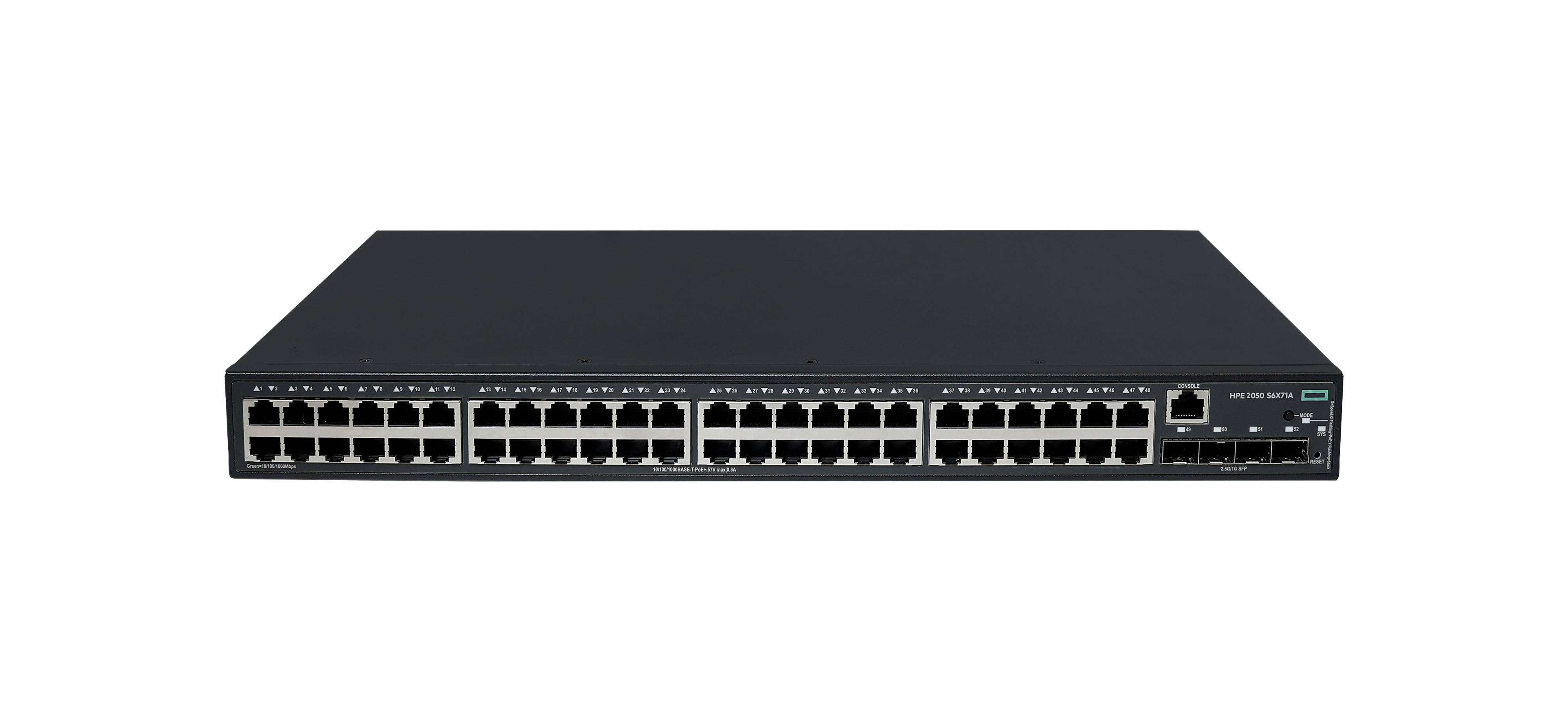 S6X71A - HPE Networking Comware 2050 - Switch - L3 - managed - 48 x 10/100/1000Base-T (PoE+)