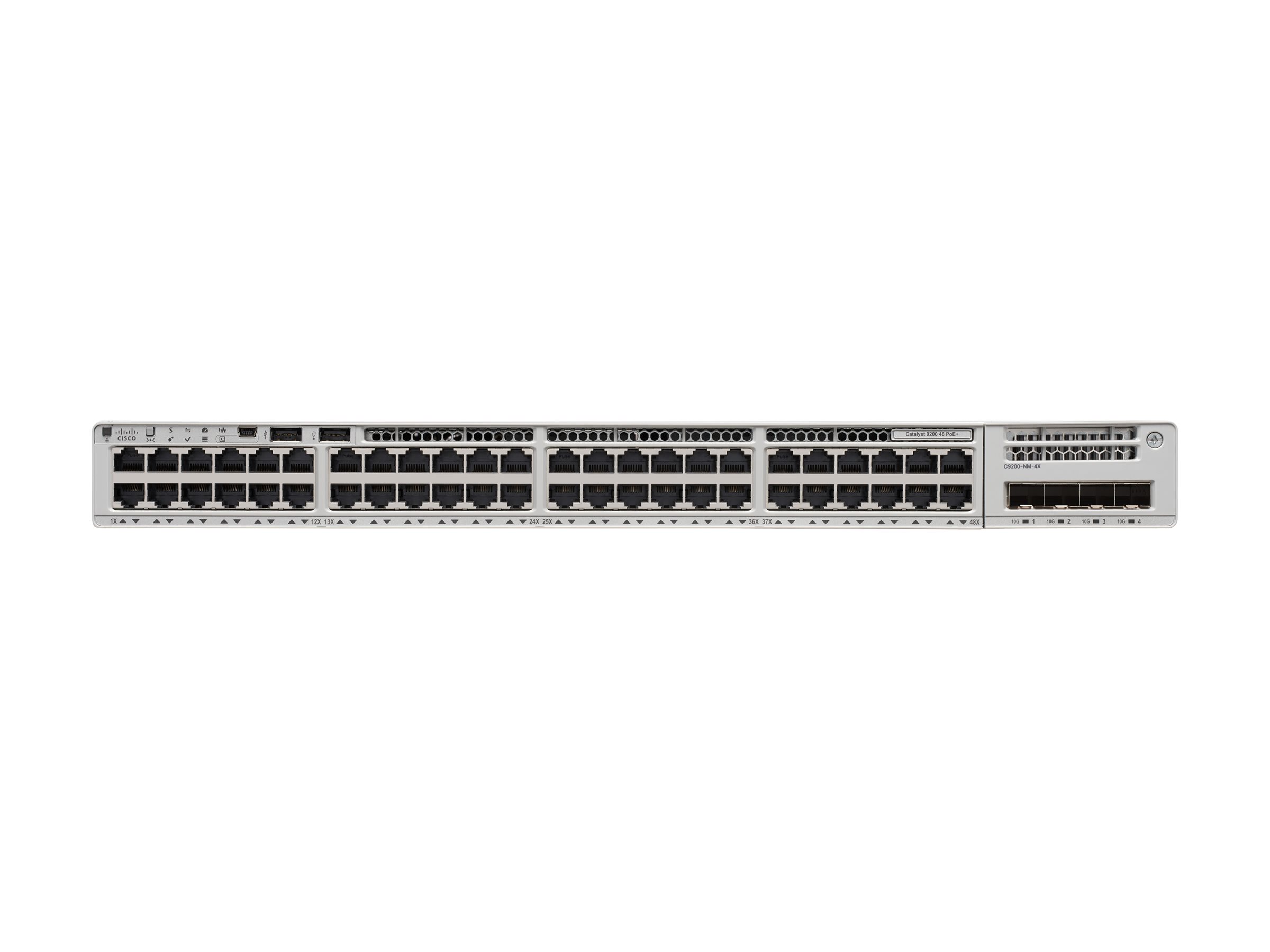 C9200-48P-E - Cisco Catalyst 9200 Switch, Smart, 48 x 10/100/1000 (PoE+)