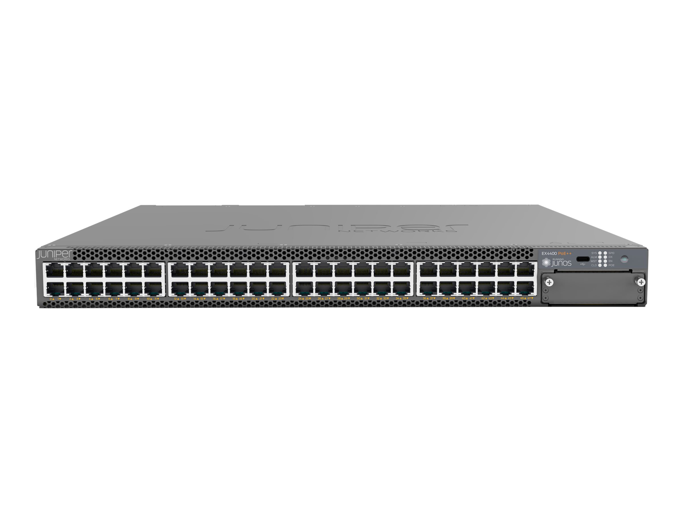 EX4400-48P-S - Juniper EX Series EX4400-48P - Switch - L3 - managed - 48 x 10/100/1000 (PoE++)
