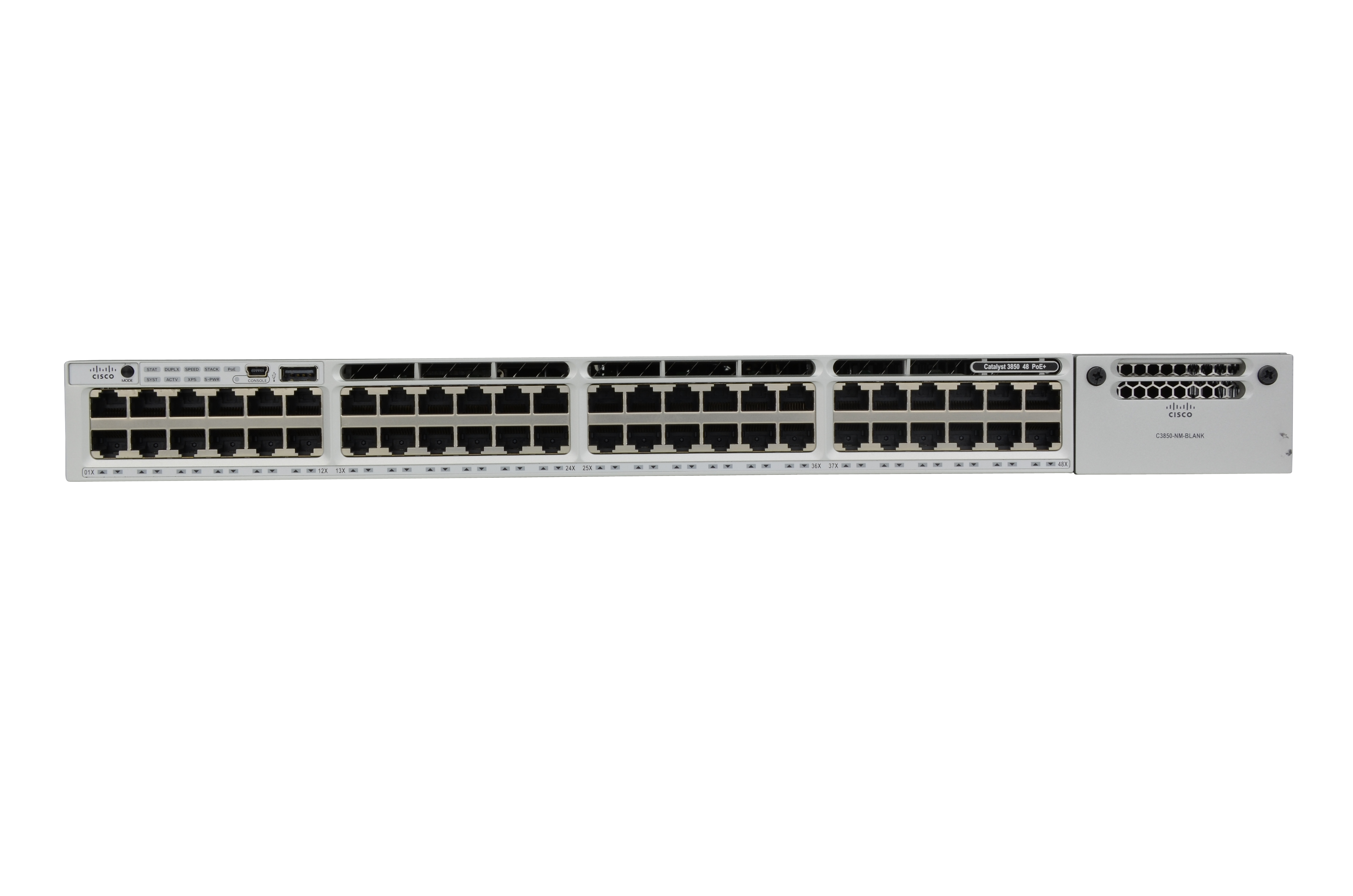 WS-C3850-48P-E - Switch Cisco Catalyst 3850 - 48 porte - Gestito L3 - PoE+