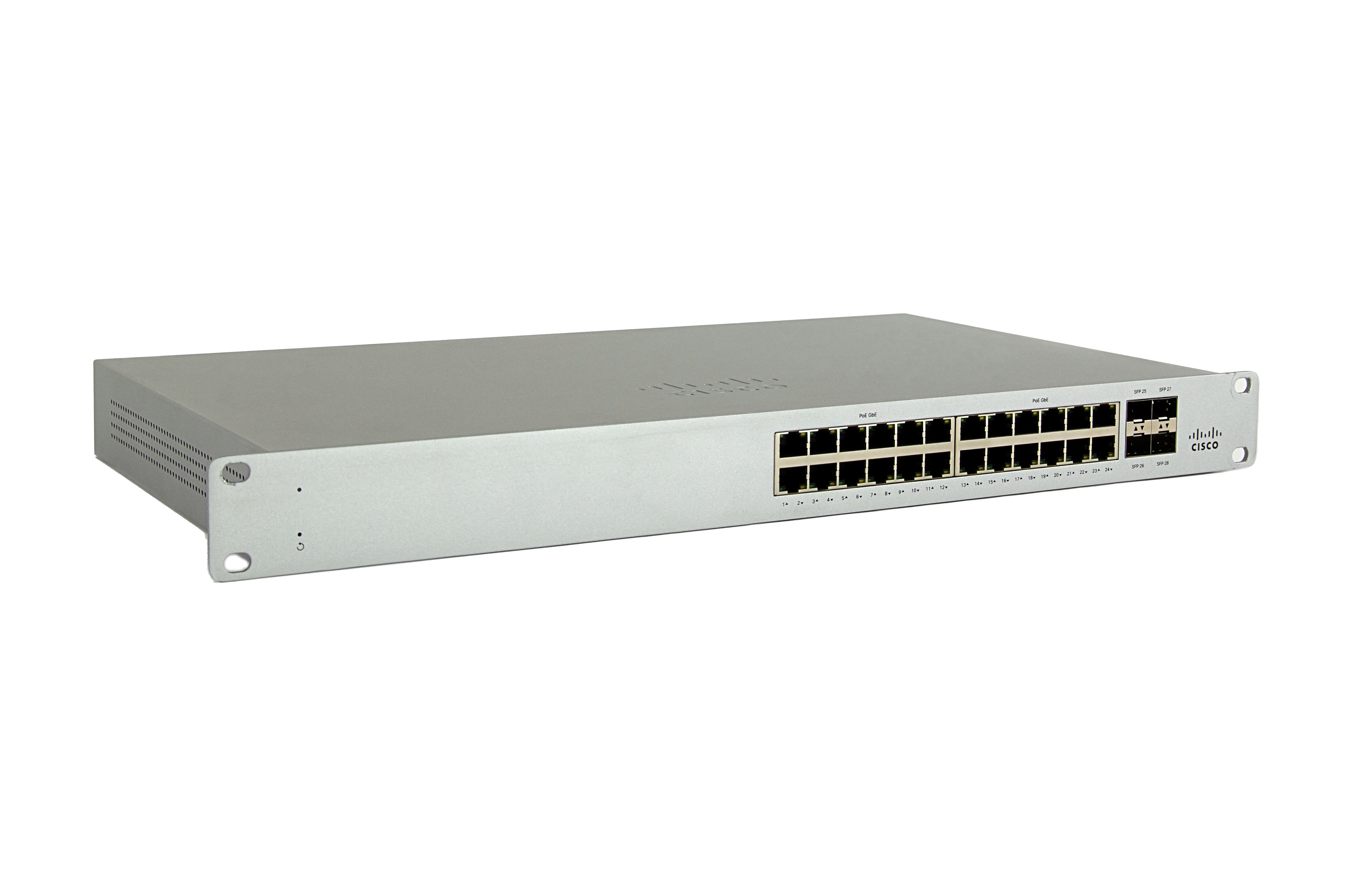 MS120-24P-HW - Cisco Meraki MS120-24P Switch, 24 x 10/100/1000 + 4 x Gigabit SFP, PoE (370W)