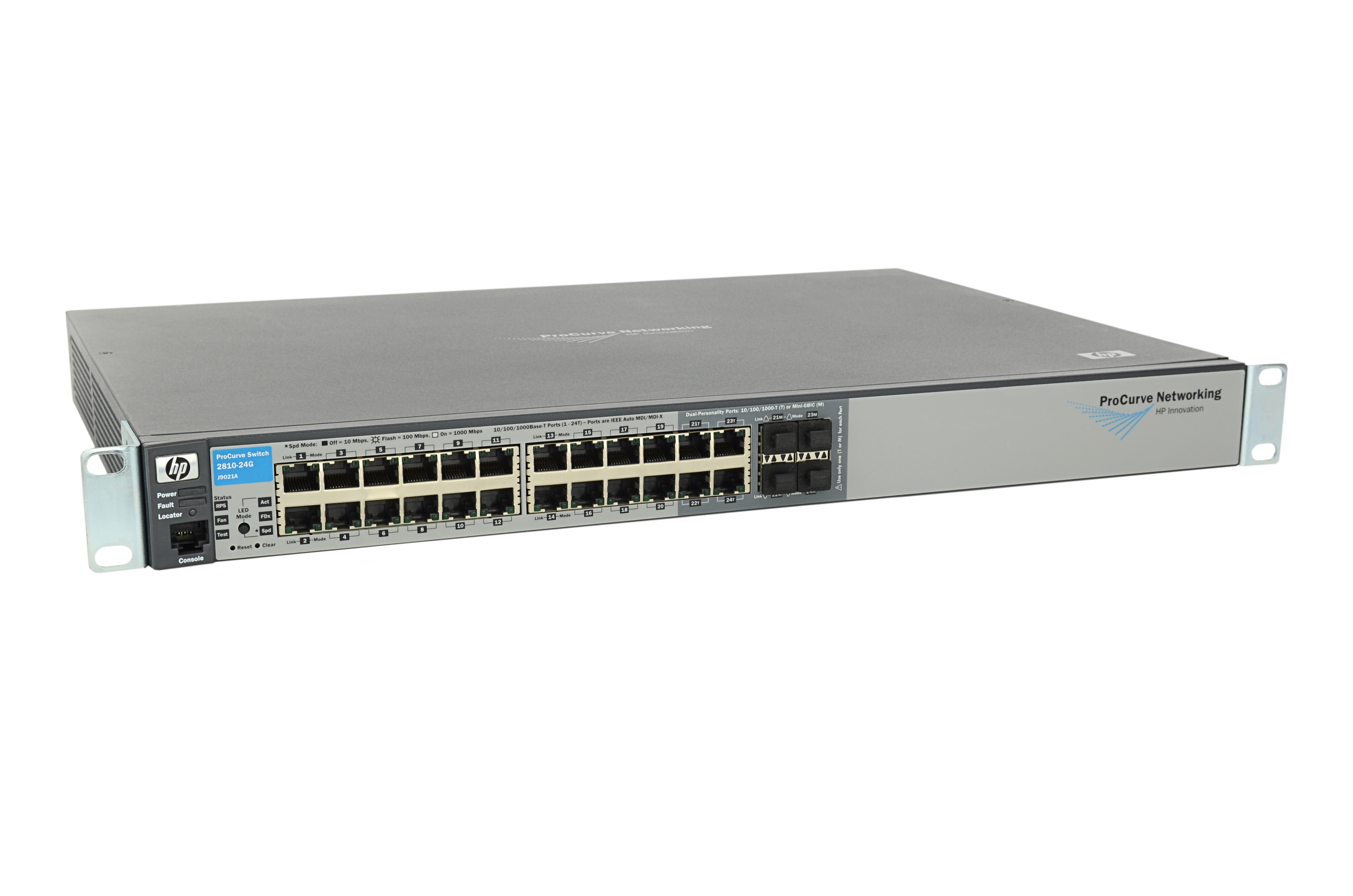 J9021A - HPE 2810-24G Switch - Switch - managed - 24 x 10/100/1000 + 4 x Shared SFP