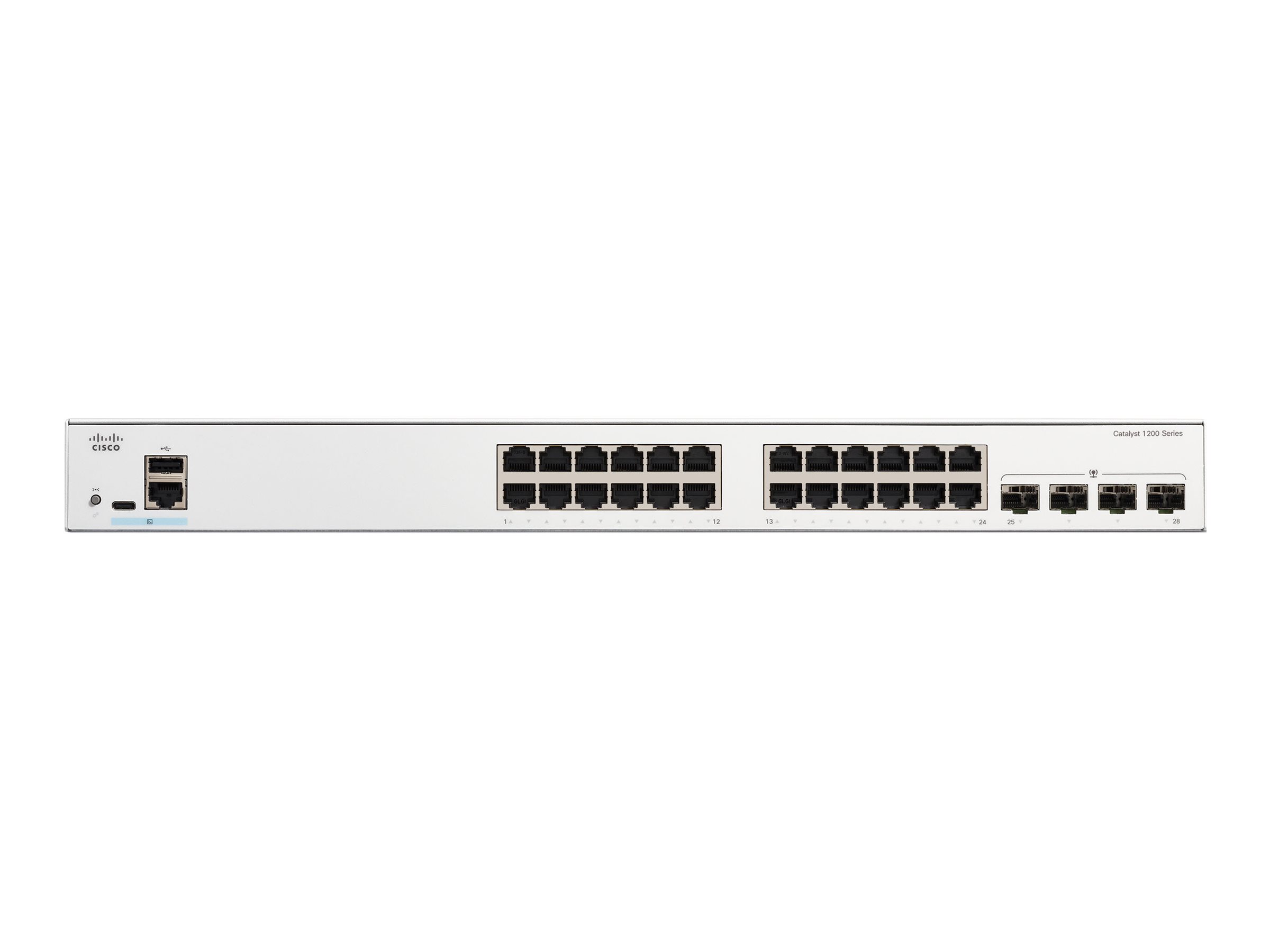 C1200-24T-4G - Conmutador Cisco Catalyst 1200 - 24 puertos - Gestionado L3