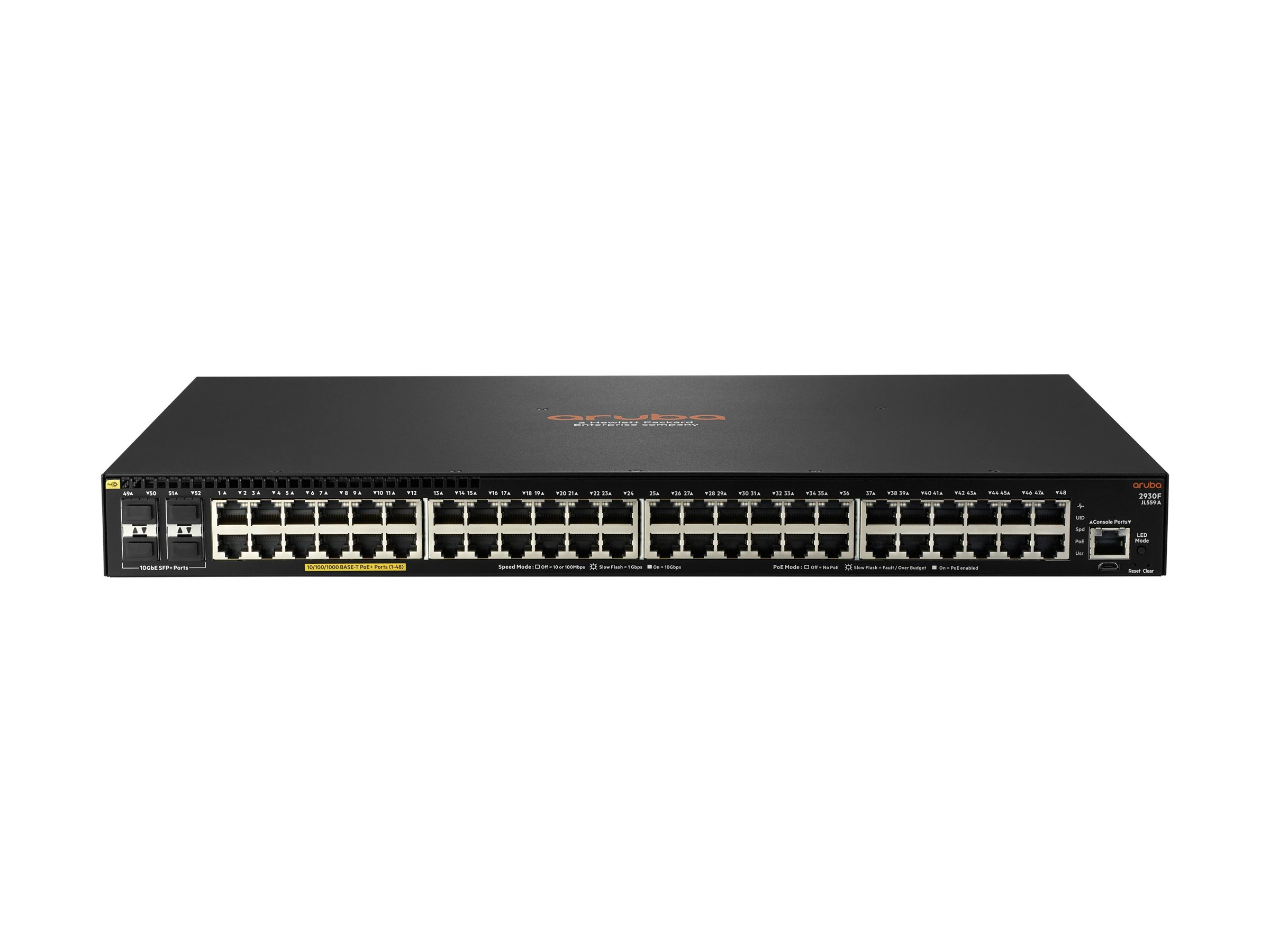 JL559A - Switch HPE Aruba 2930F - 48 puertos - Gestionado de capa 3 - PoE+