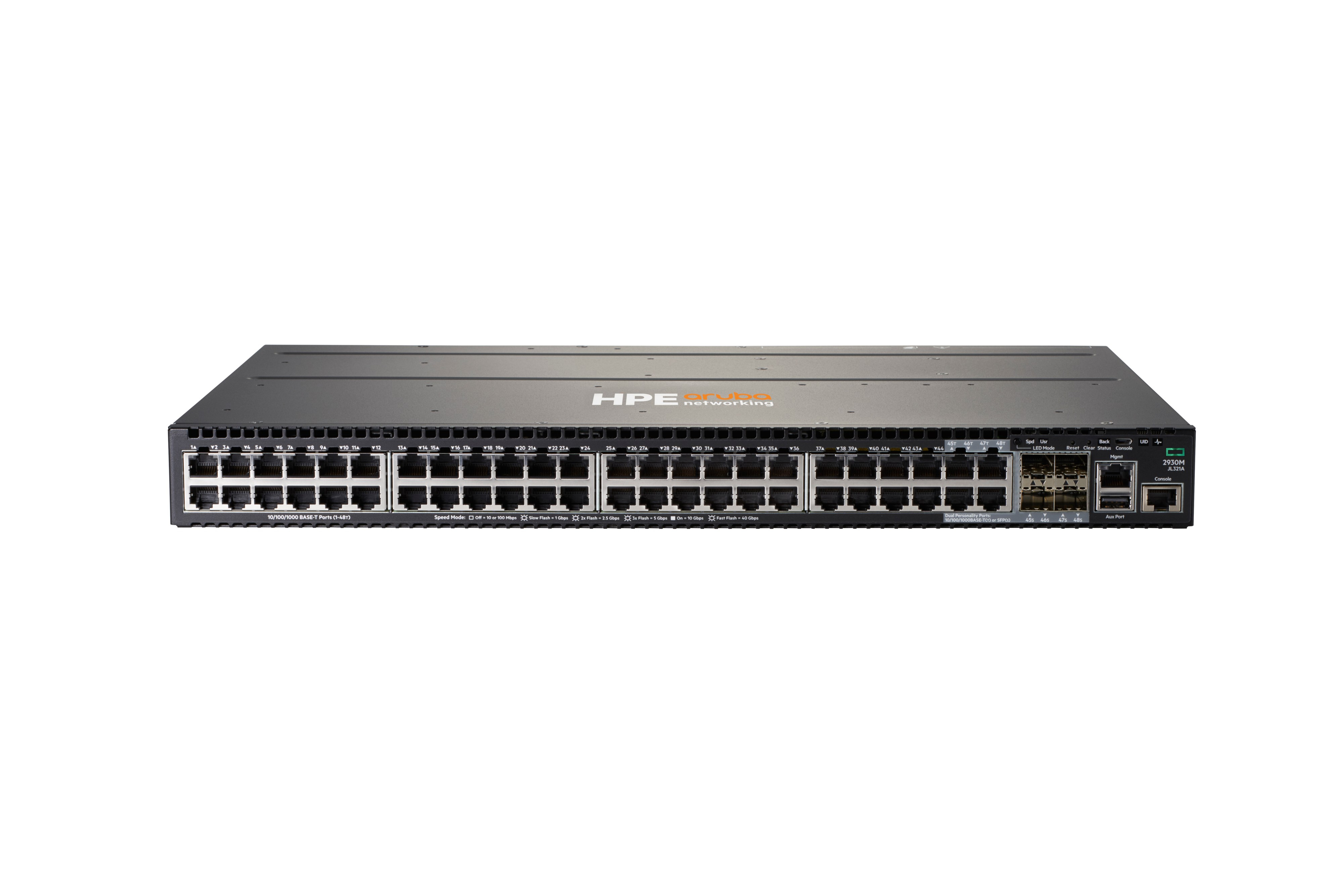 JL321A - HPE Aruba 2930M 48G 1-Slot Switch, L3 managed