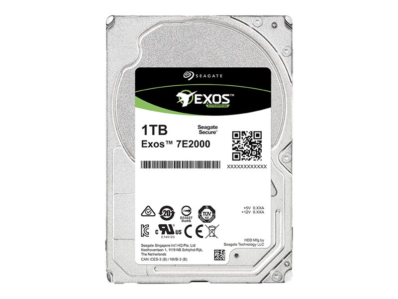 ST1000NX0363 - Seagate Exos 7E2000 ST1000NX0363 - Festplatte - verschlüsselt - 1 TB - intern - 2.5" SFF (6.4 cm SFF)