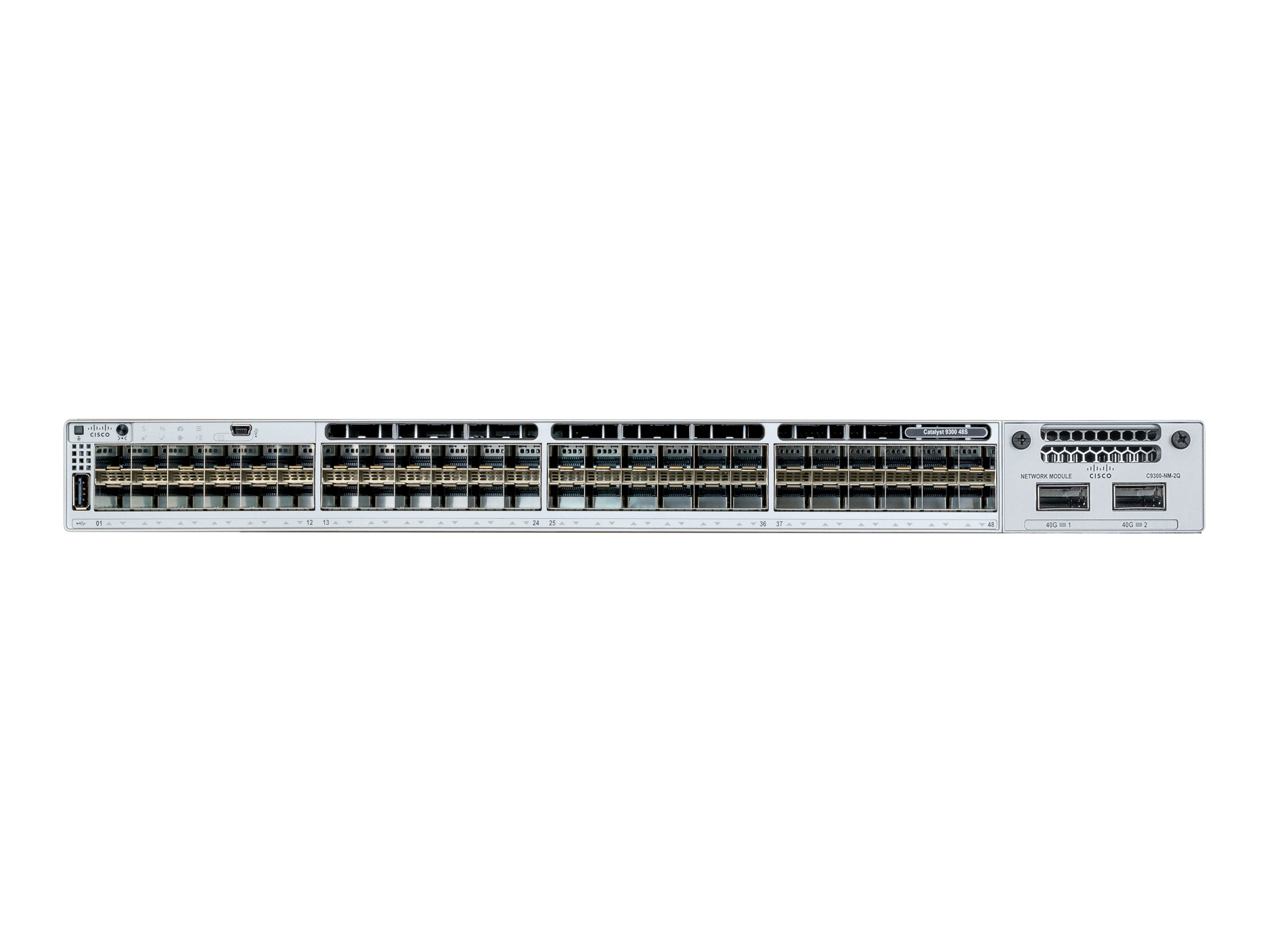 C9300L-48UXG-2Q-E - Cisco Catalyst 9300L - Network Essentials - Switch - L3 - managed - 36 x 10/100/1000 (UPOE)