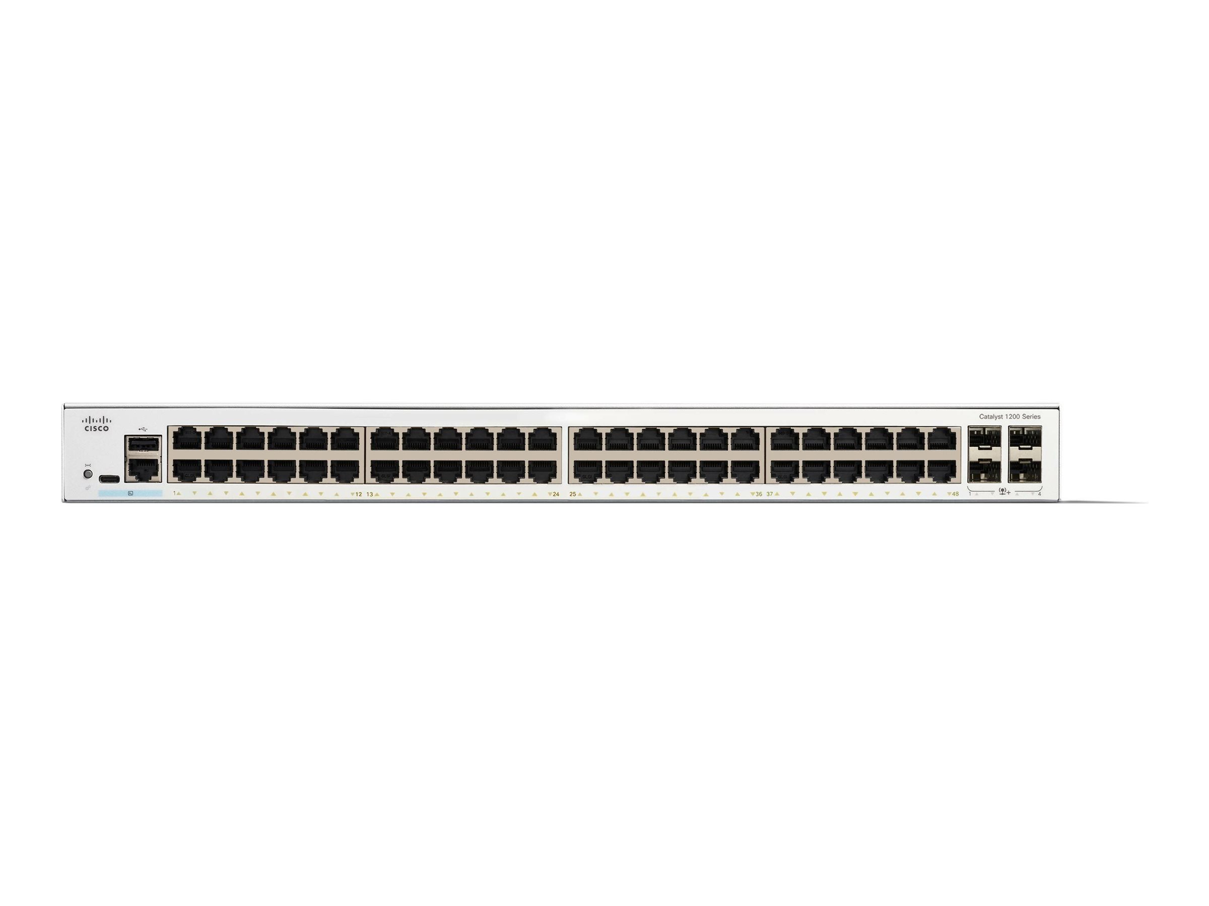C1200-48T-4X - Conmutador Cisco Catalyst 1200 - 48 puertos - Gestionado L3