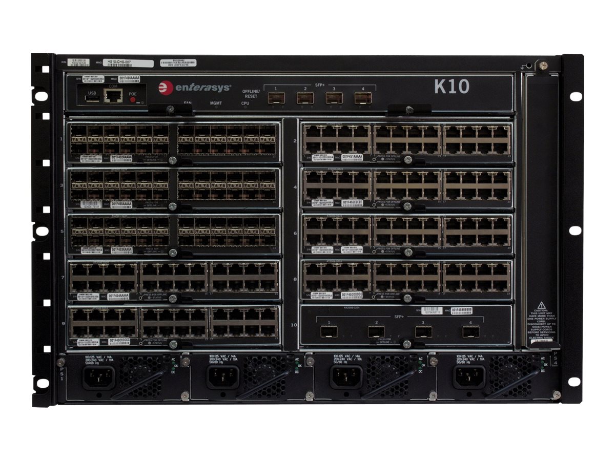 K10-192TRPL-BUN - Extreme Networks K-Series K10 - Switch - managed - 192 x 10/100/1000 (PoE+)