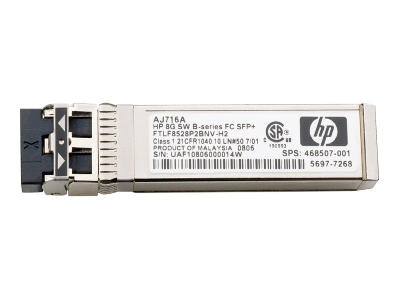AJ717A – HPE SFP+ transceiver module – 8 Gbit Fibre Channel (LW)