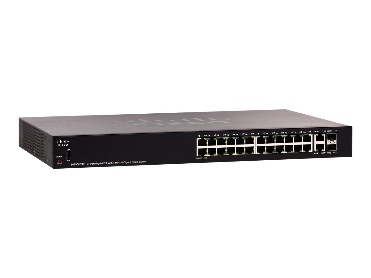 SG250X-24P-K9-EU - Switch Cisco Business 250 - 24 porte - Gestito L3 - PoE+