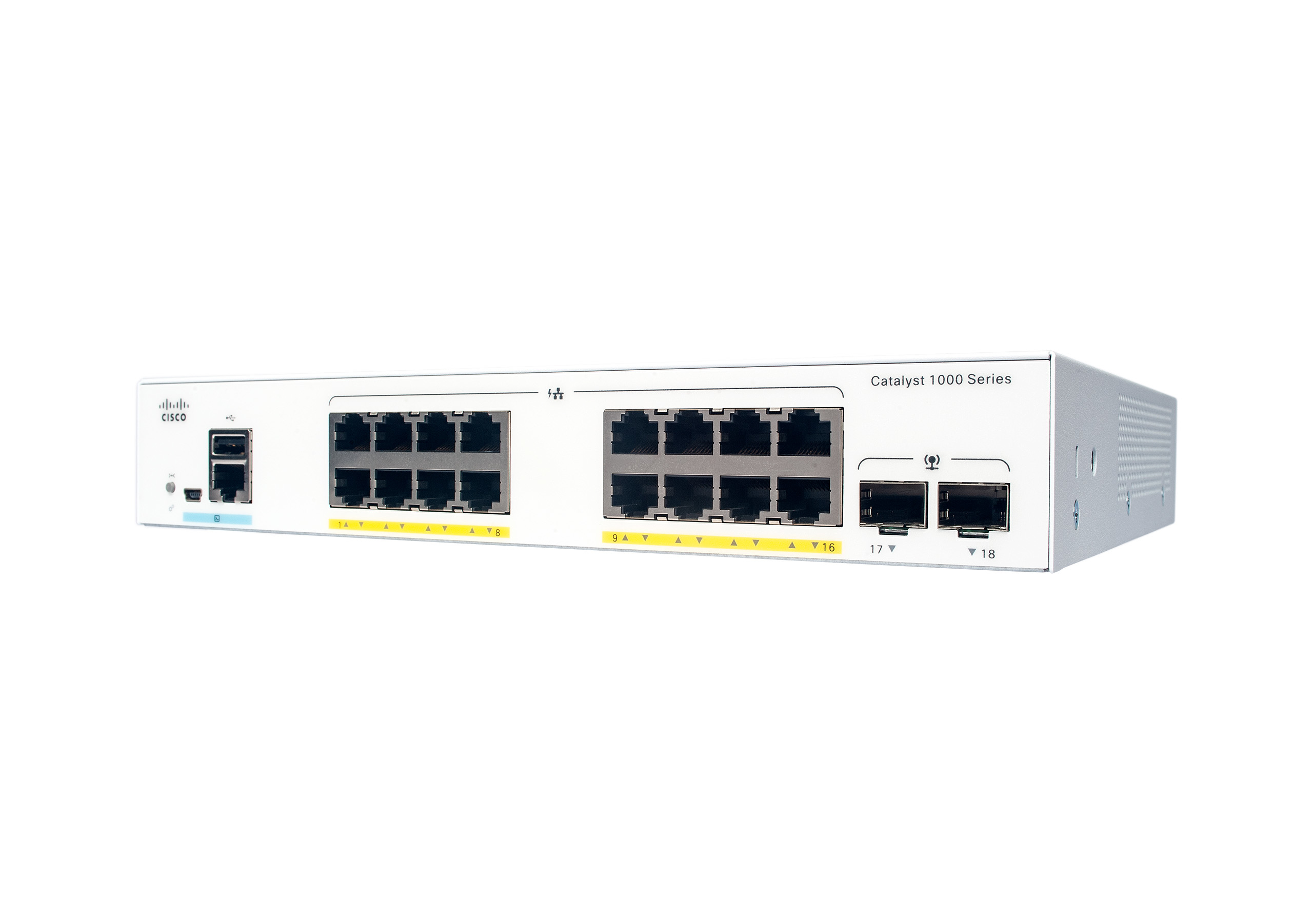 C1000-16FP-2G-L - Cisco Catalyst 16-Port Managed PoE+ Gigabit Switch