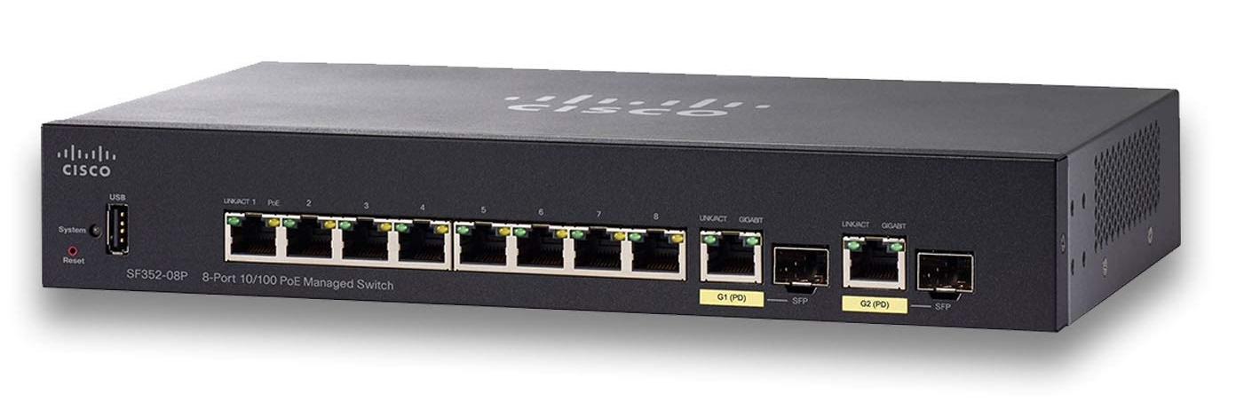 SF352-08P-K9-EU - Commutateur Cisco Business 350 - 8 ports - Géré L3 - PoE+