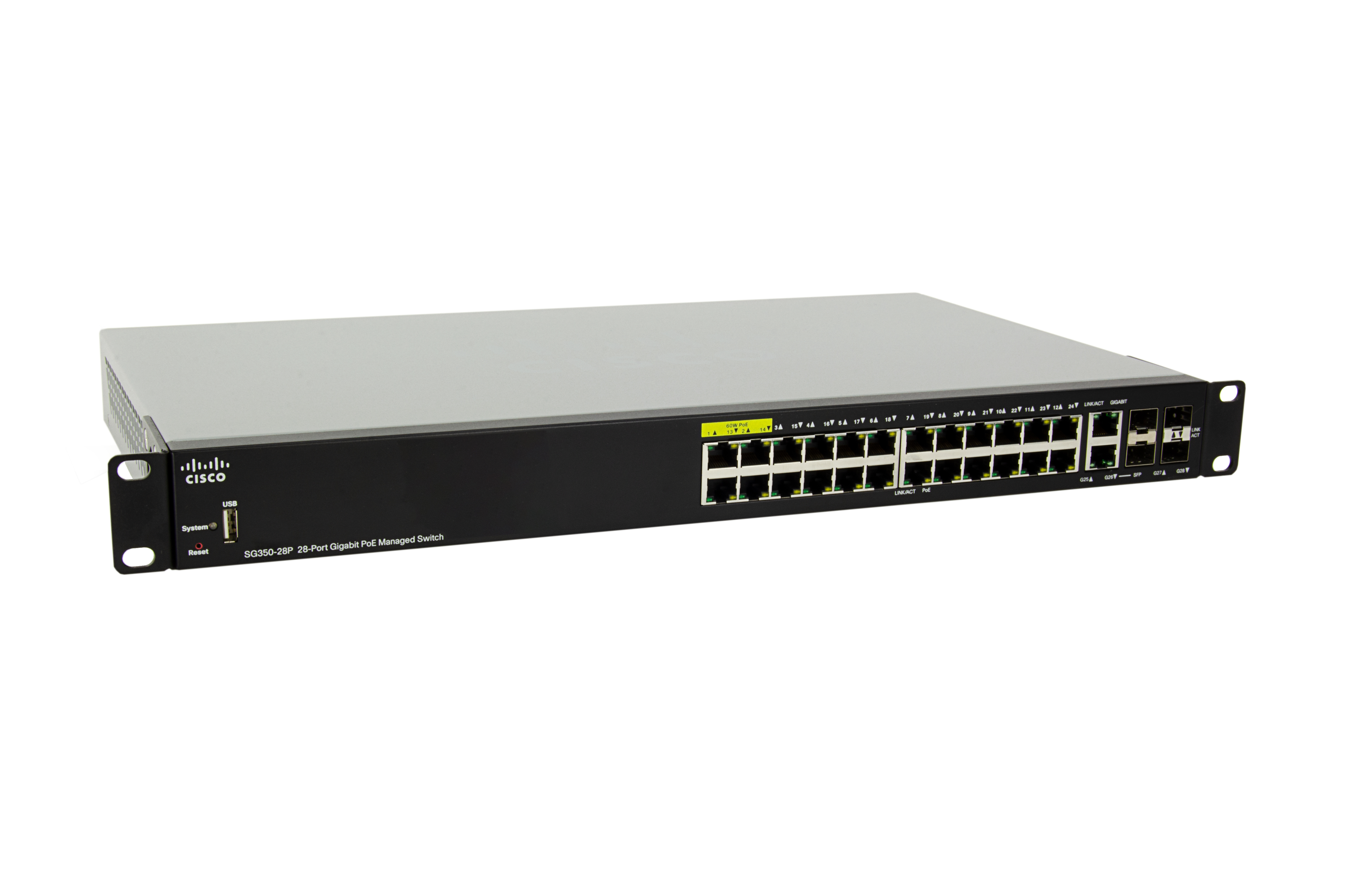 SG350-28P-K9-EU - Cisco Small Business L3 managed Switch, 24x 10/100/1000 (PoE+)