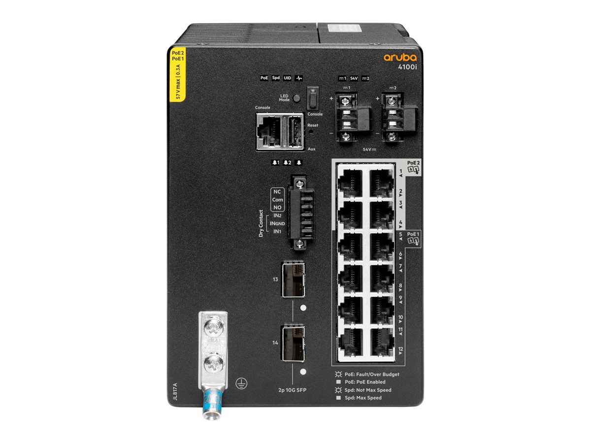 JL817A - Conmutador HPE Aruba CX 4100i - 12 puertos - PoE