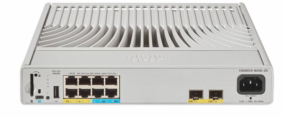 C9200CX-8UXG-2X-A - Conmutador Cisco Catalyst 9200CX - 8 puertos - Gestionado L3