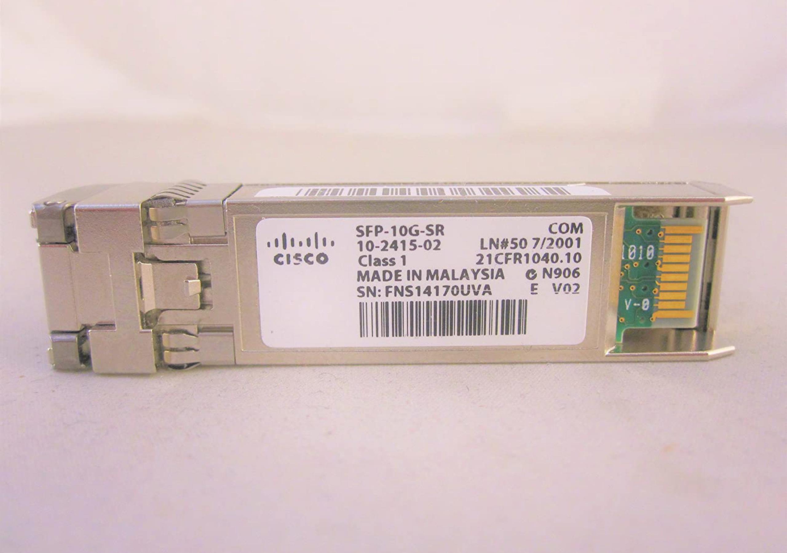 SFP-10G-SR= - Cisco SFP+ transceiver module - 10GbE - 10GBase-SR