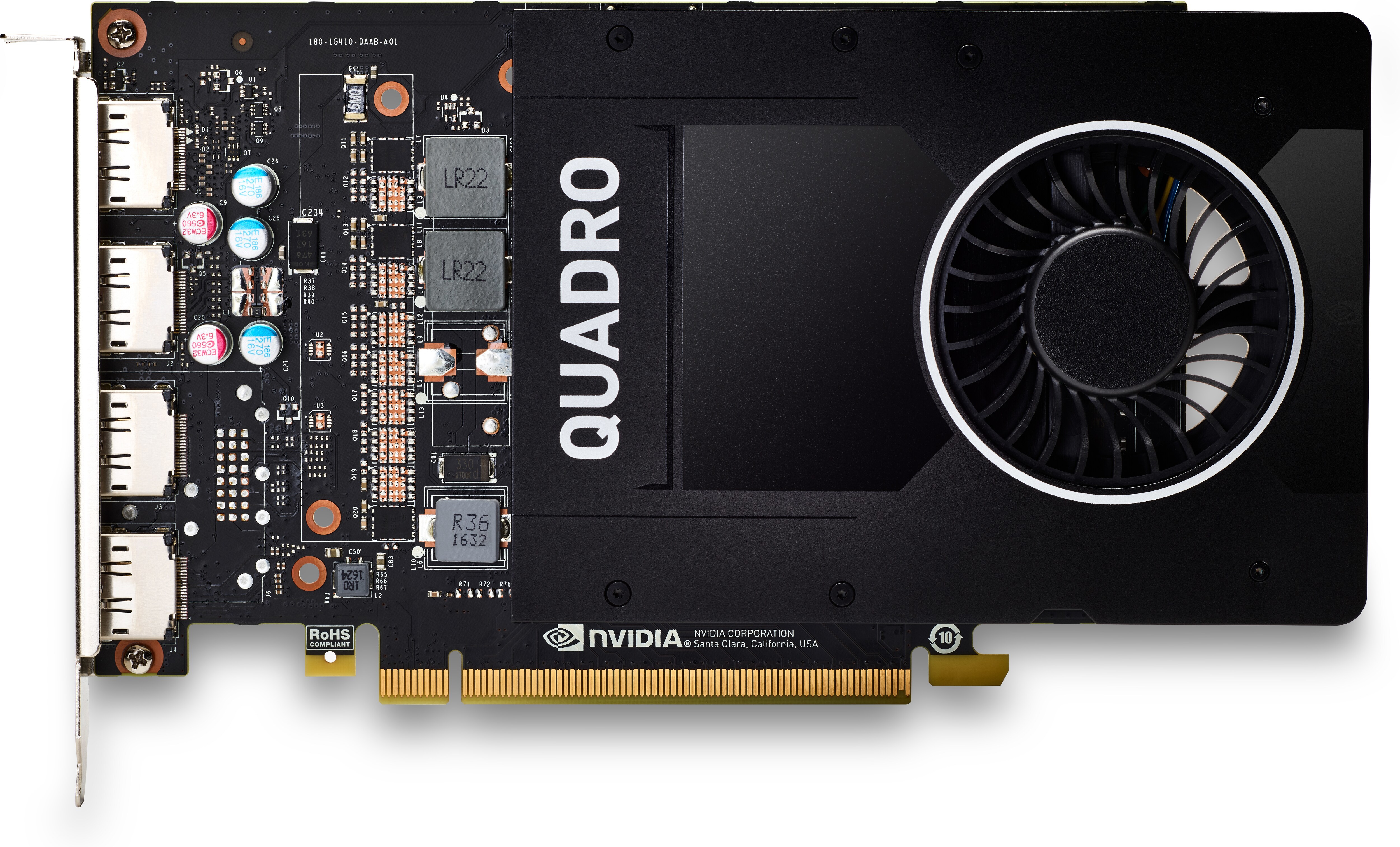 6YT67AA - HPE NVIDIA Quadro - Grafikkarte - Quadro P2200 - 5 GB GDDR5X - PCIe 3.0 x16 - 4 x DisplayPort - für Workstation Z2 G4 (MT)