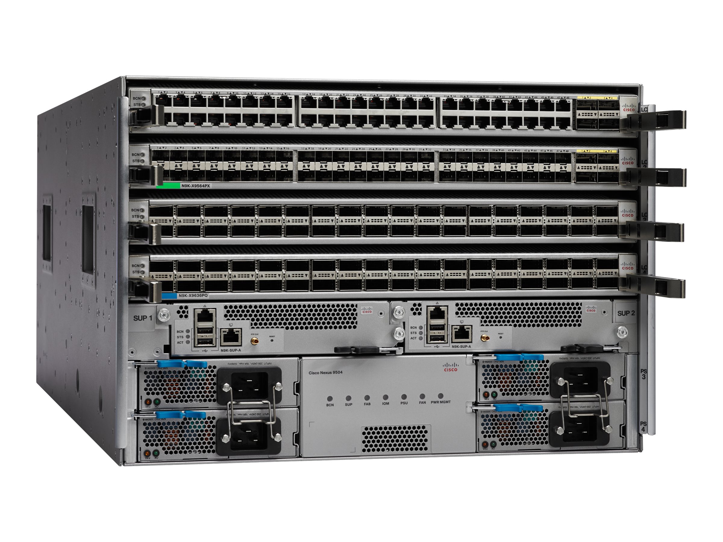 N9K-C9504-B3 - Cisco Nexus 9504 Switch, Front-to-Back Airflow