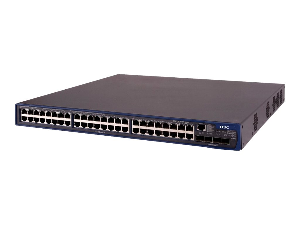 JD328A - HPE 3600-48-PoE EI Switch - Switch - L3 - managed - 48 x 10/100 (PoE)